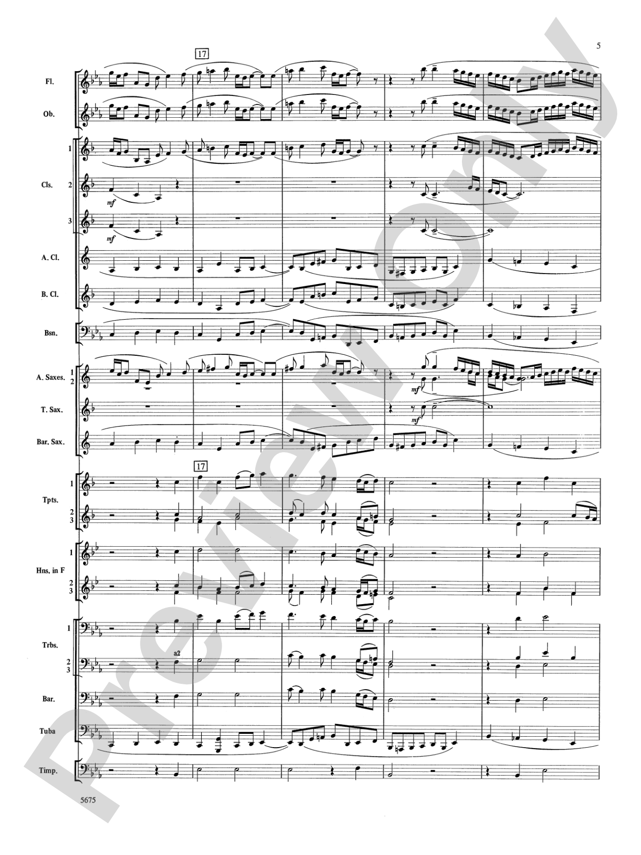 Prelude and Gloria (Adapted from Cantata No. 141 -- "Wachet Auf"): Concert Band Conductor Score & Parts