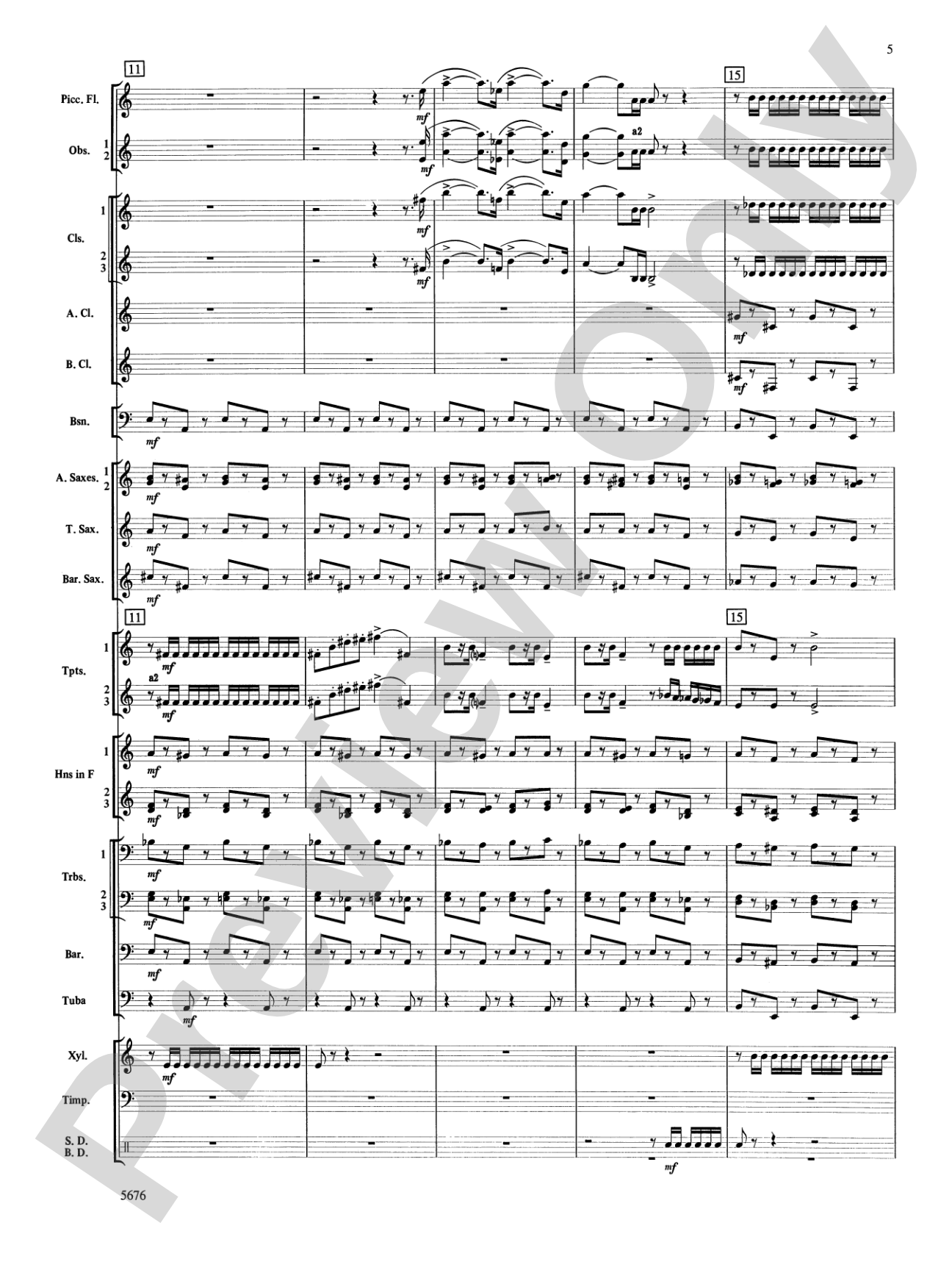 March from the Opera Love for 3 Oranges: Concert Band Conductor Score & Parts