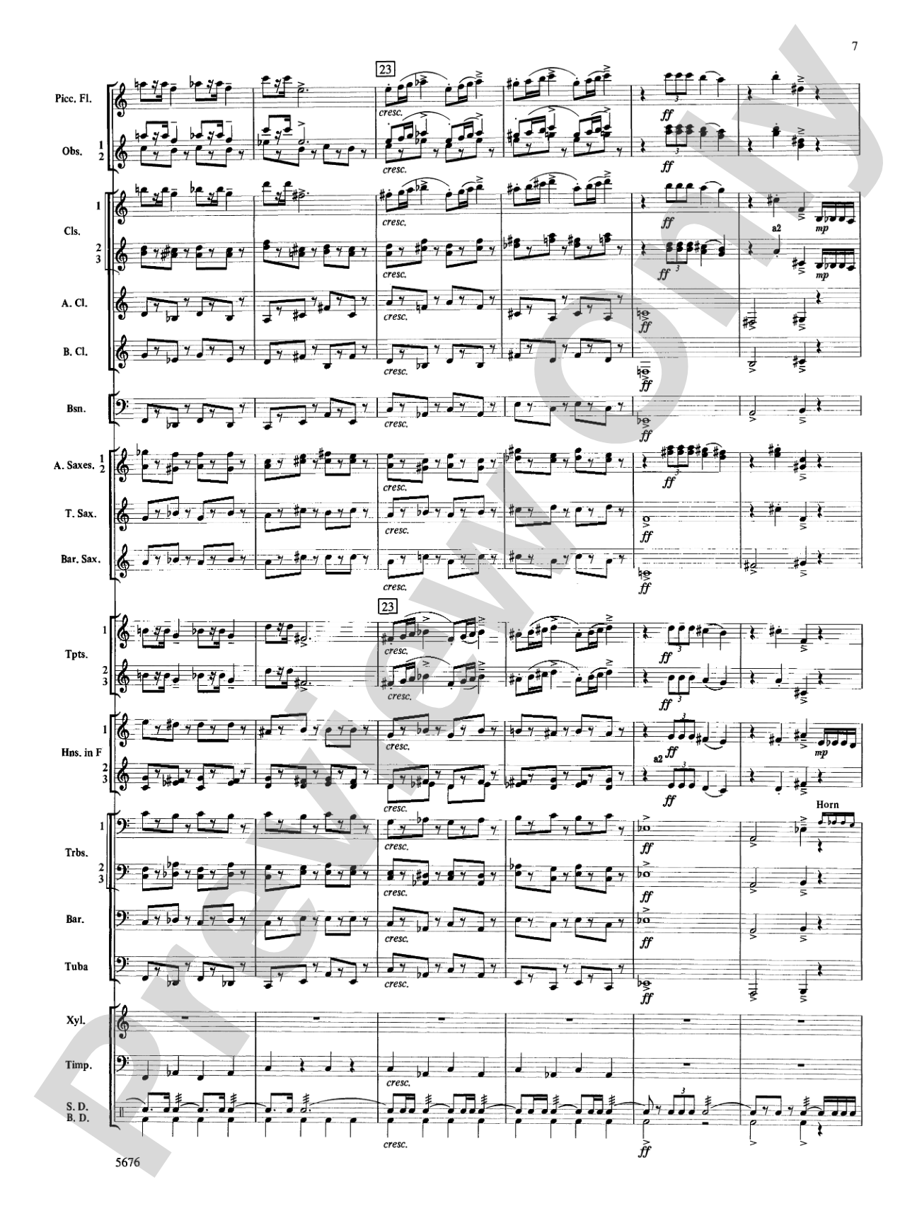 March from the Opera Love for 3 Oranges: Concert Band Conductor Score & Parts