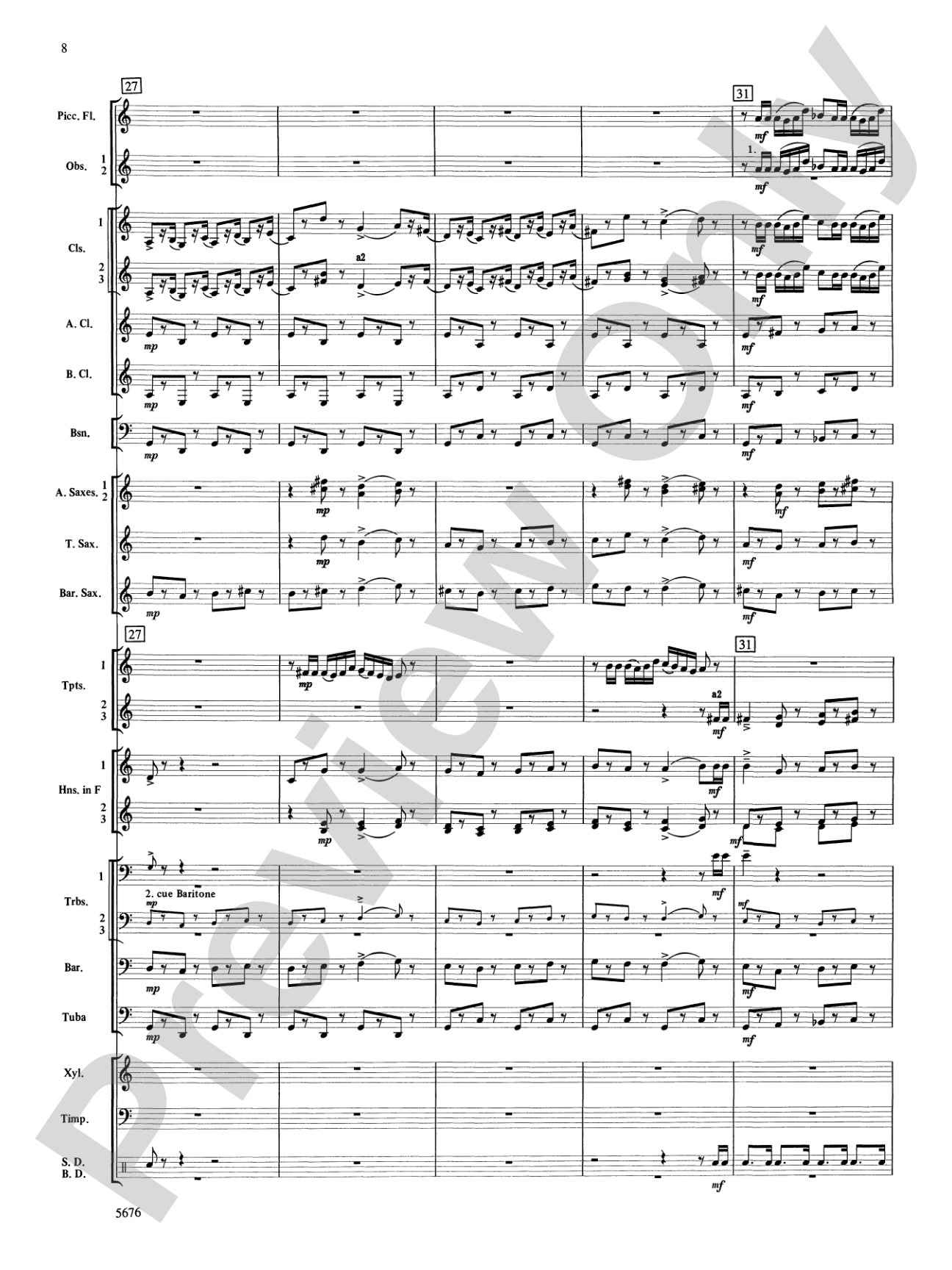 March from the Opera Love for 3 Oranges: Concert Band Conductor Score & Parts