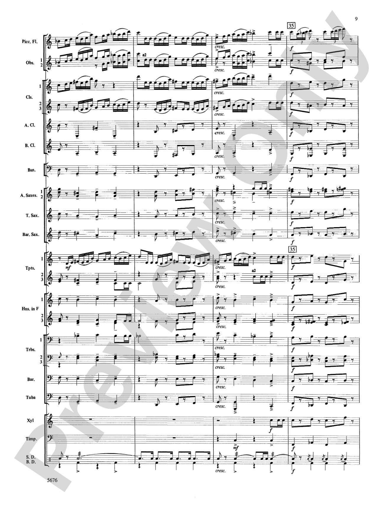 March from the Opera Love for 3 Oranges: Concert Band Conductor Score & Parts