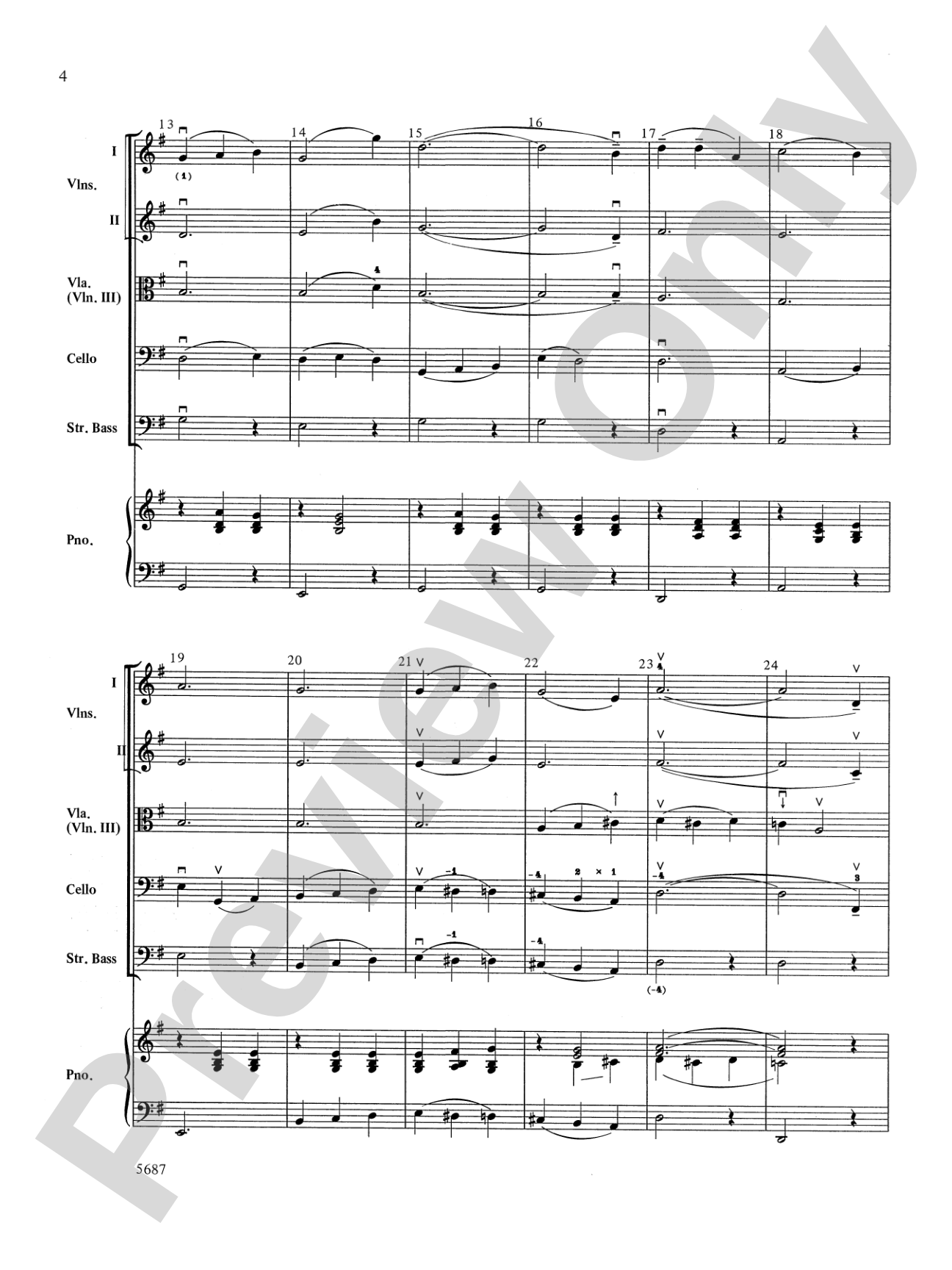 O Mio Babbino Caro from "Gianni Schicchi," theme from the film A Room with a View: String Orchestra Conductor Score & Parts