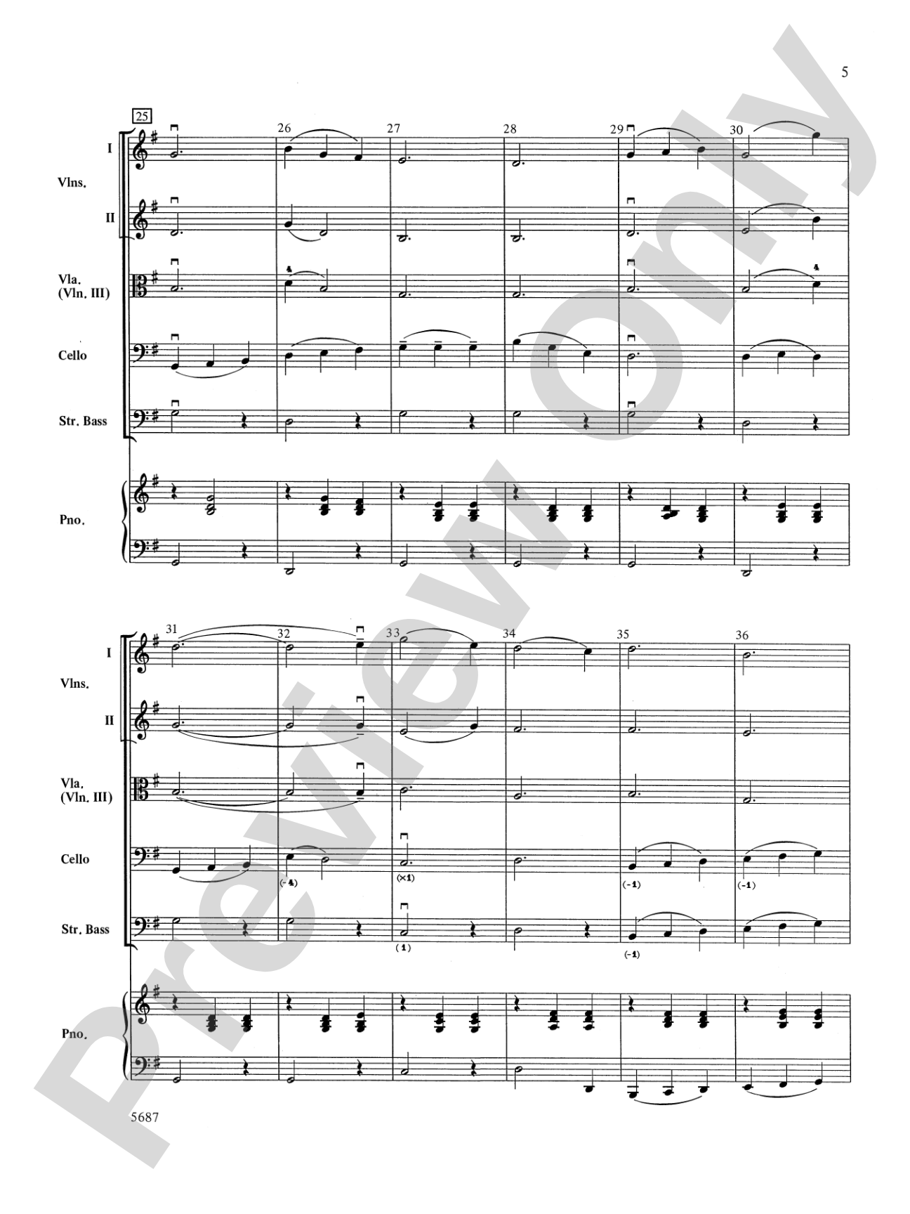 O Mio Babbino Caro from "Gianni Schicchi," theme from the film A Room with a View: String Orchestra Conductor Score & Parts