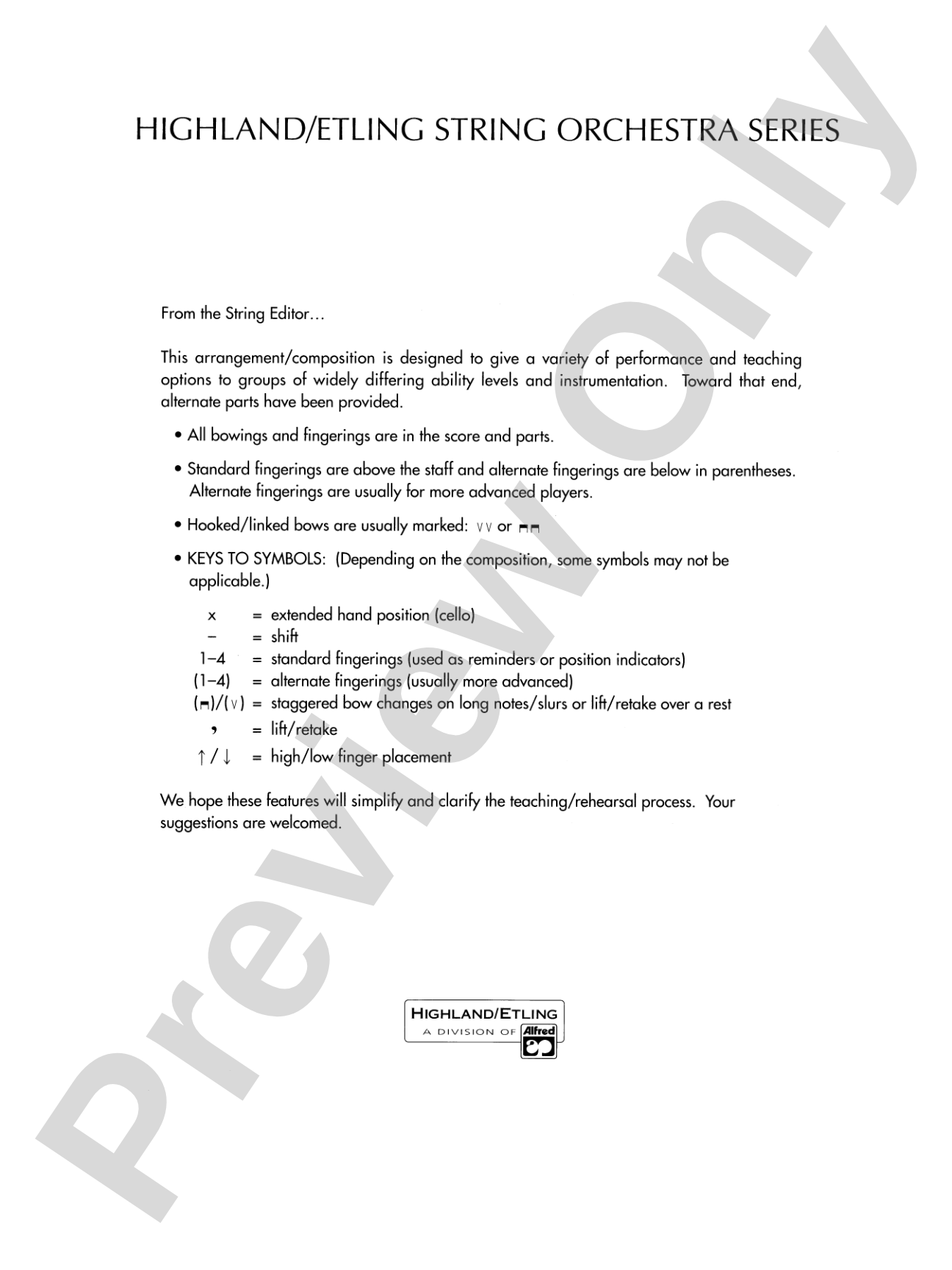 Fancy Fiddles: String Orchestra Conductor Score & Parts