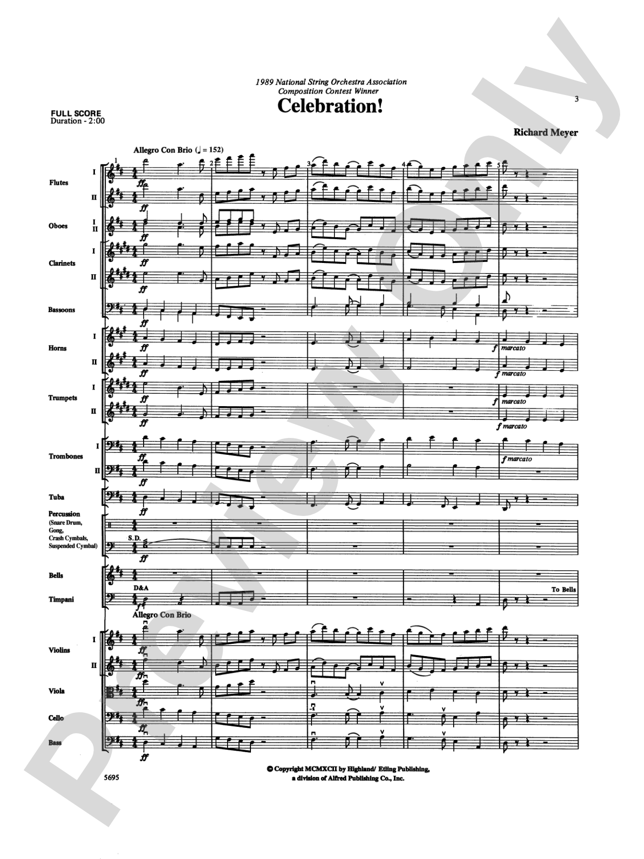 Celebration!: Full Orchestra Conductor Score & Parts