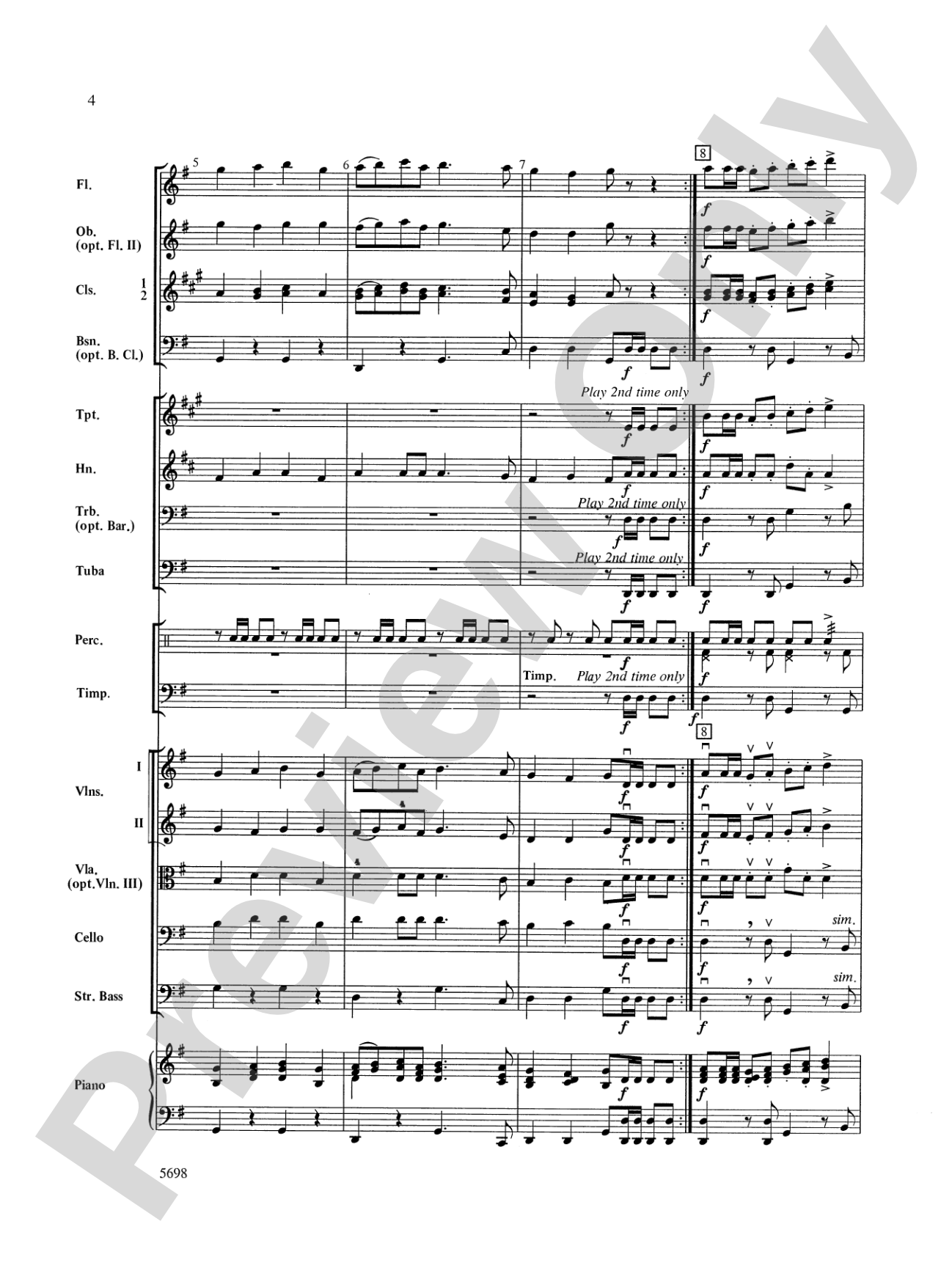 Santa's Classical Christmas: Full Orchestra Conductor Score & Parts