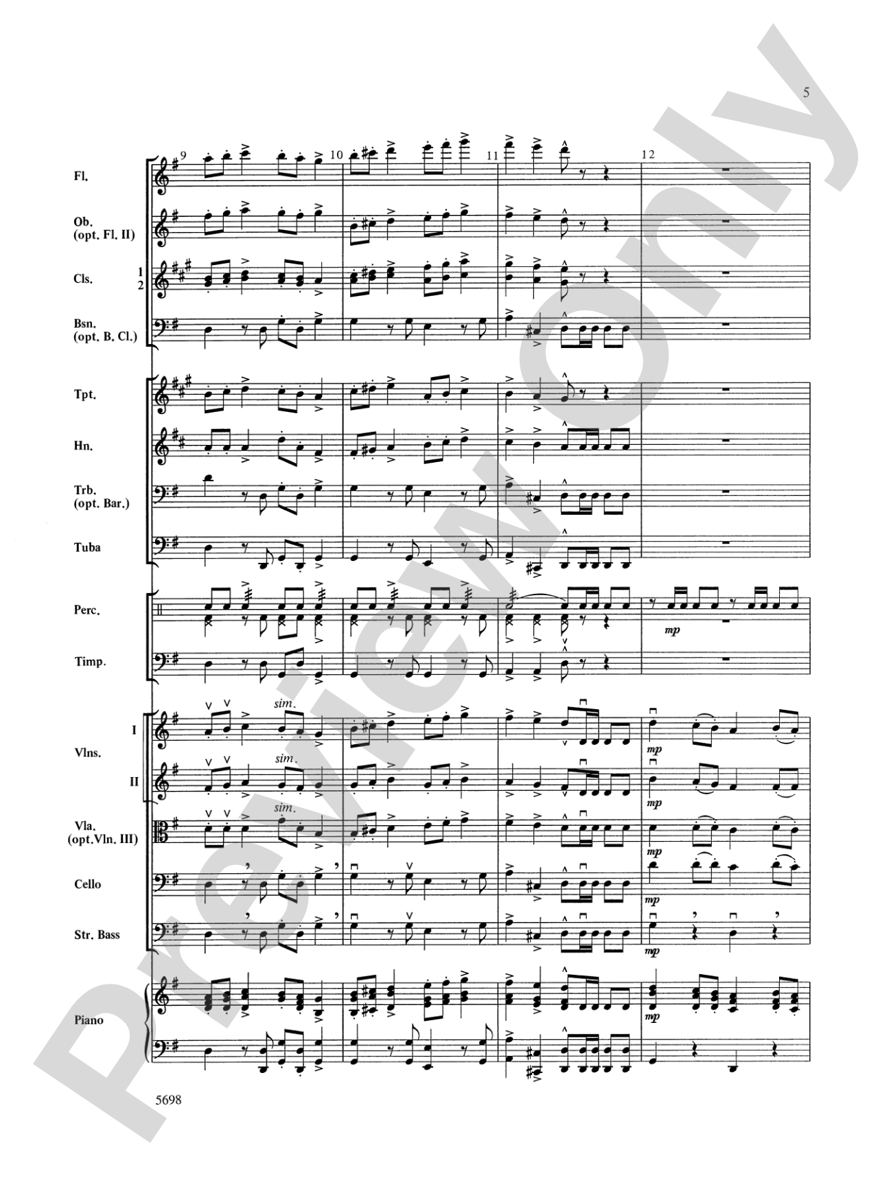 Santa's Classical Christmas: Full Orchestra Conductor Score & Parts