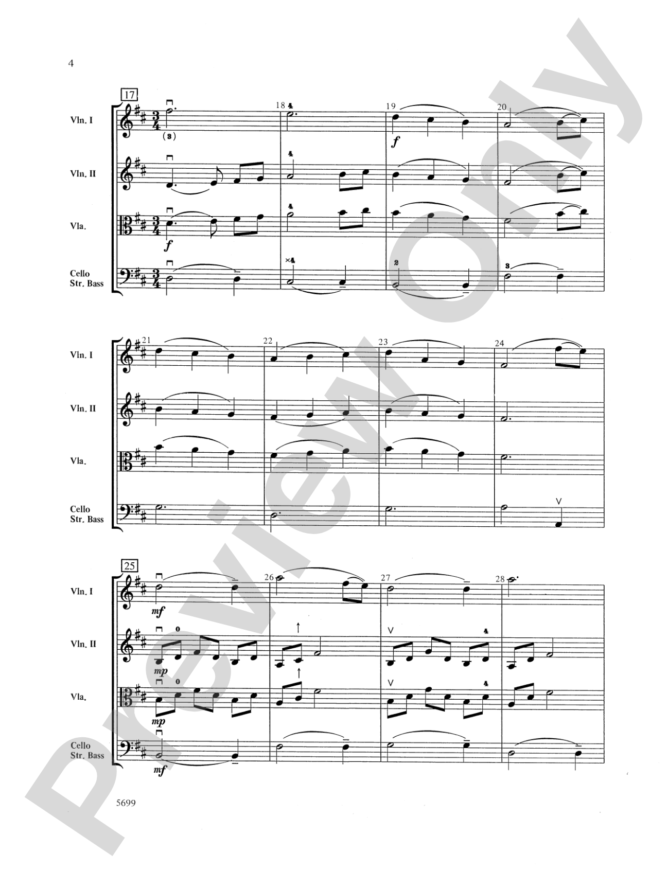 A Christmas Canon: String Orchestra Conductor Score & Parts