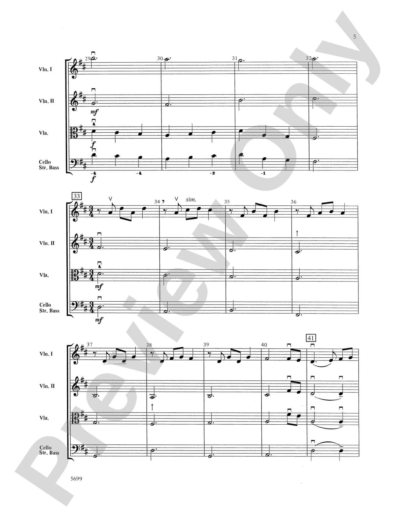 A Christmas Canon: String Orchestra Conductor Score & Parts