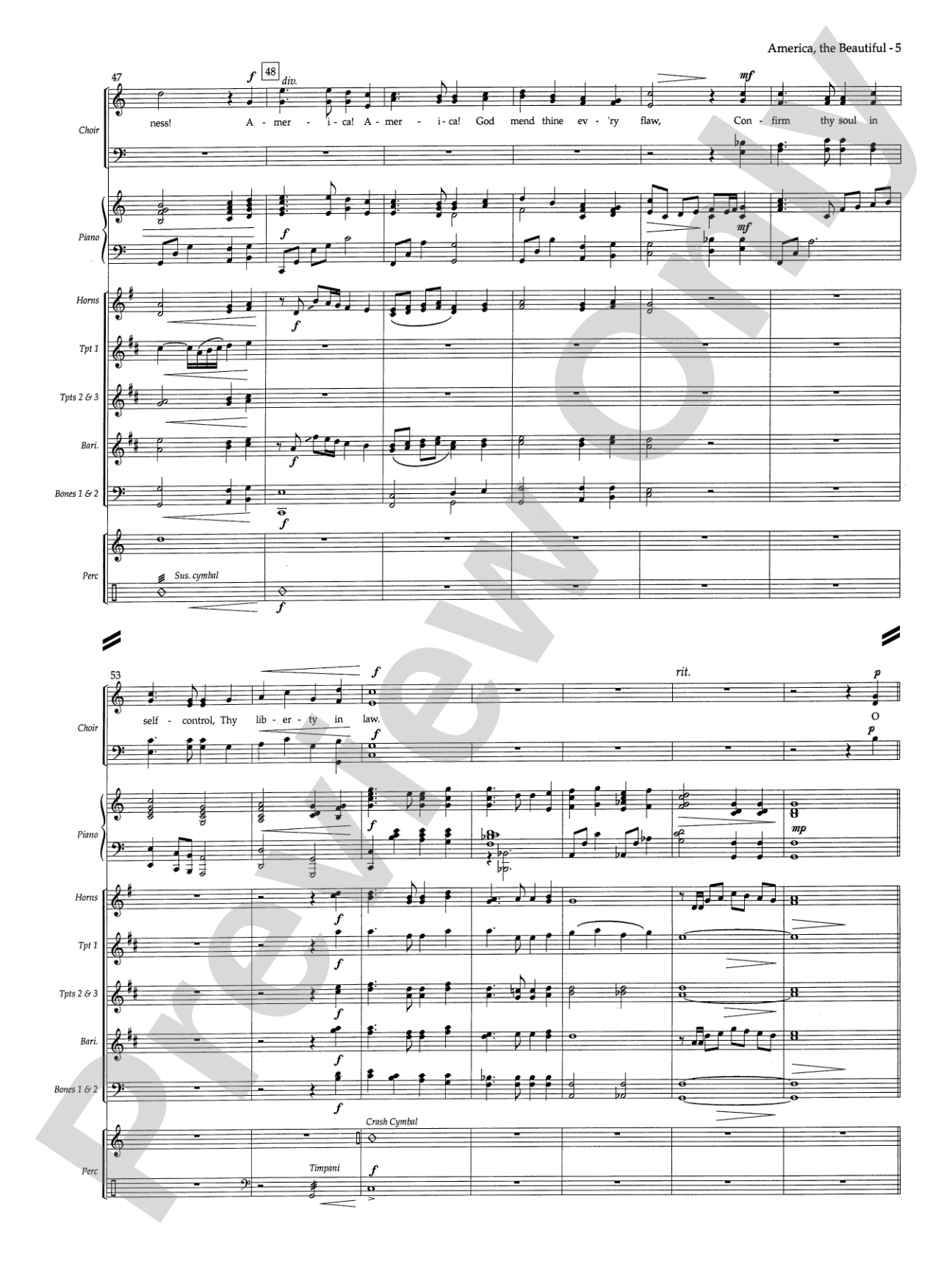 America, the Beautiful: Choral SoundPax