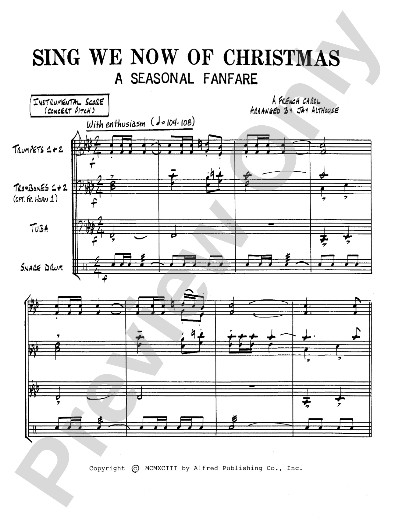 Sing We Now of Christmas (A Seasonal Fanfare): Choral SoundPax