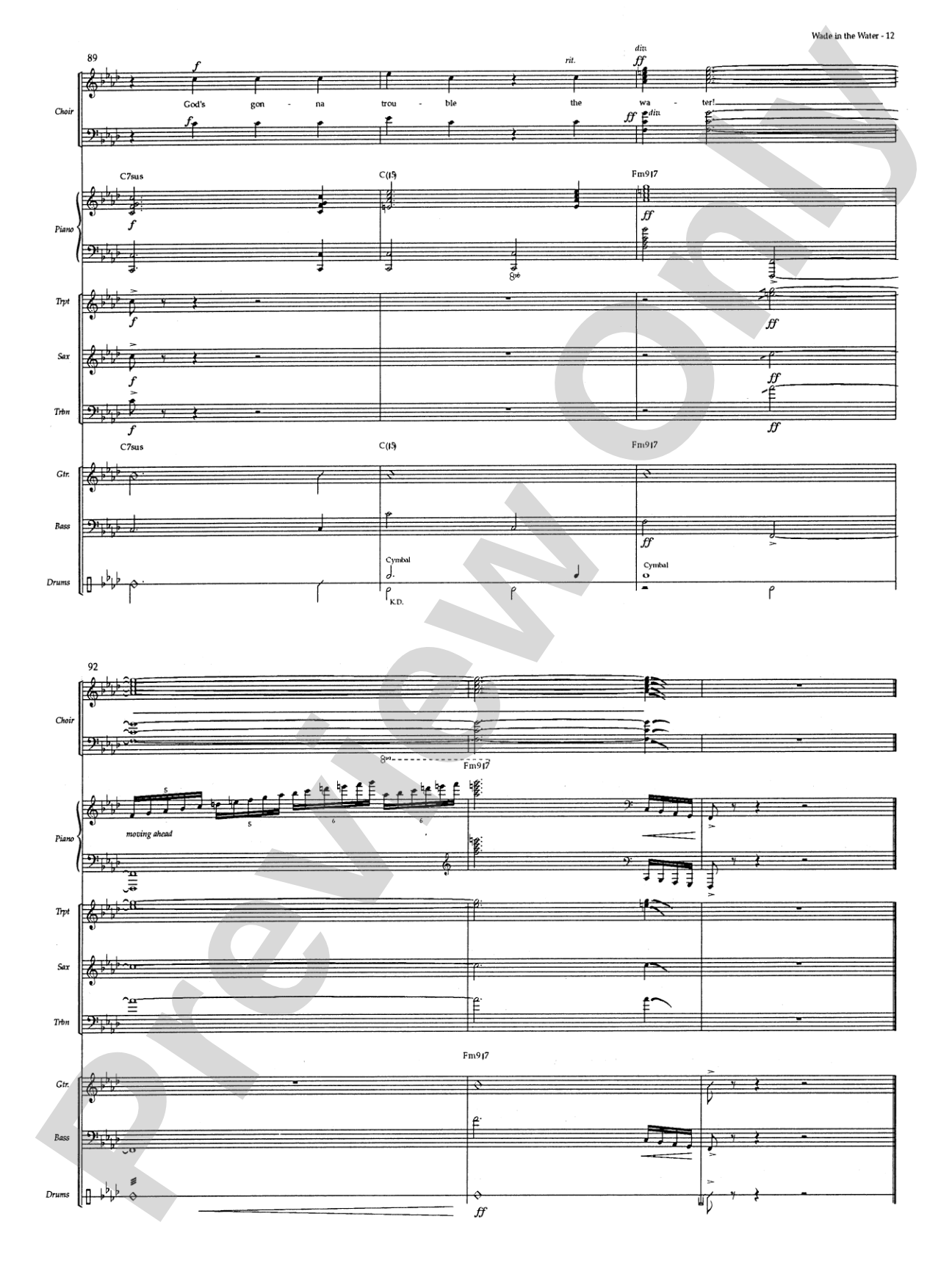 Wade in the Water: Score: Choral SoundPax