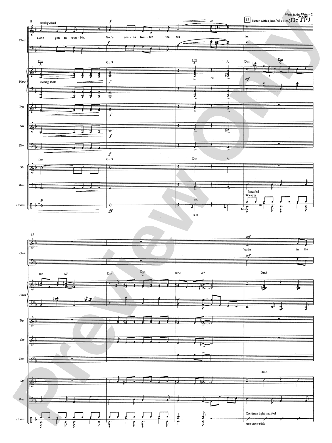 Wade in the Water: Score: Choral SoundPax