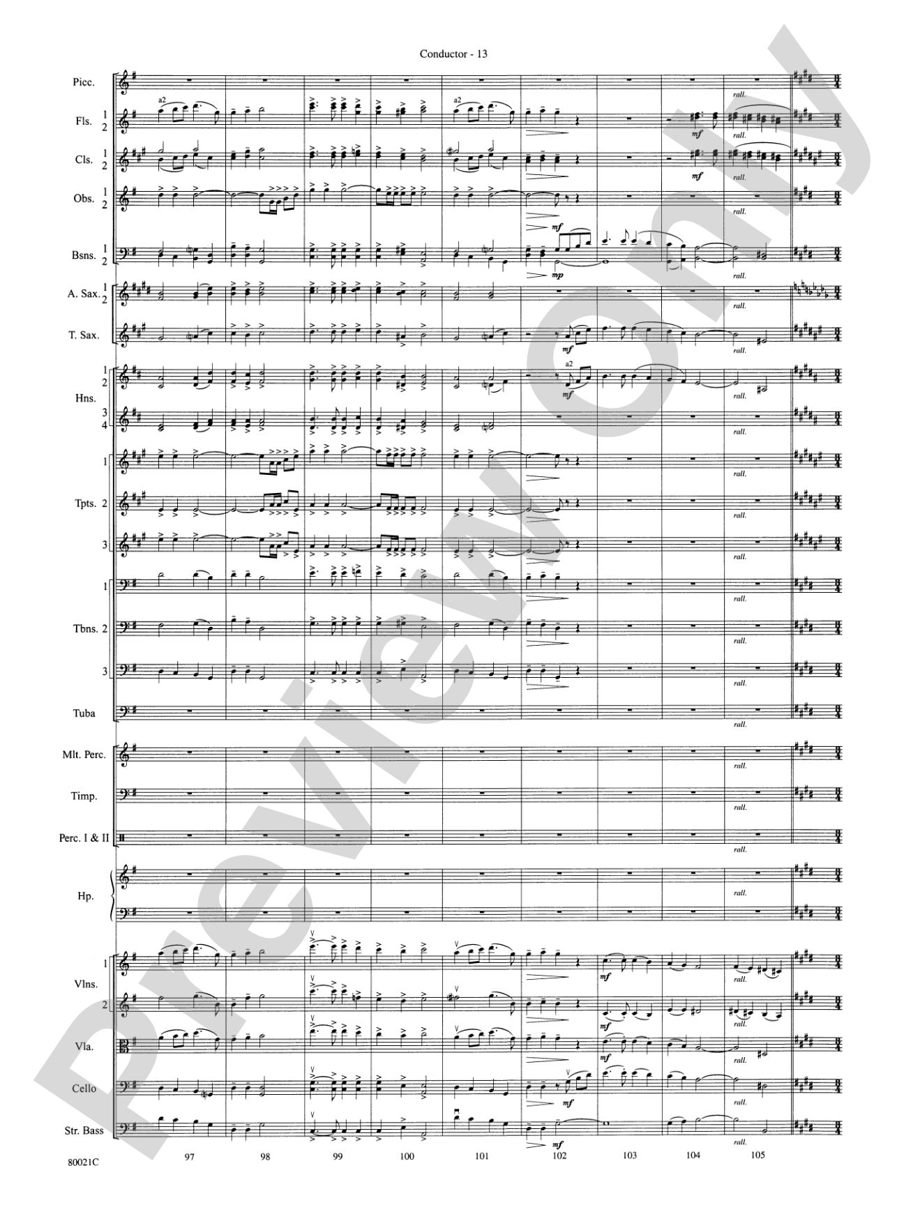 A Christmas Festival: Score