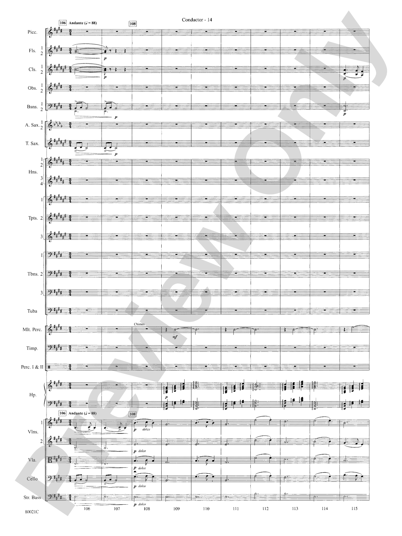 A Christmas Festival: Score