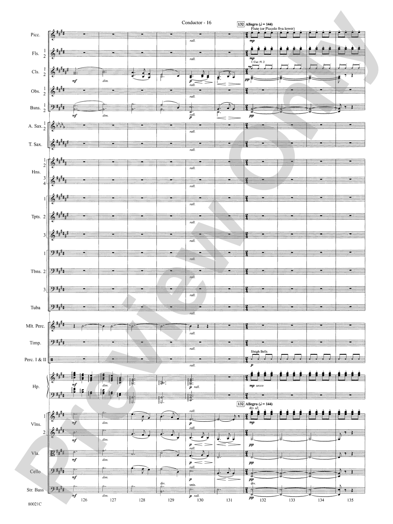 A Christmas Festival: Score