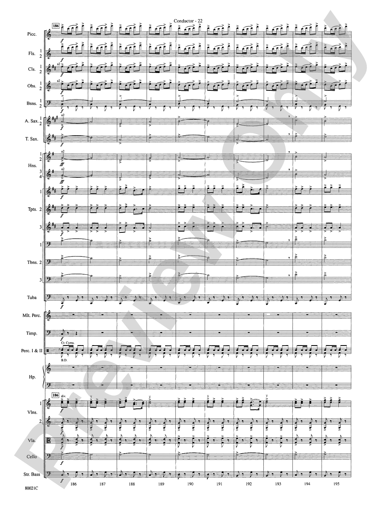 A Christmas Festival: Score