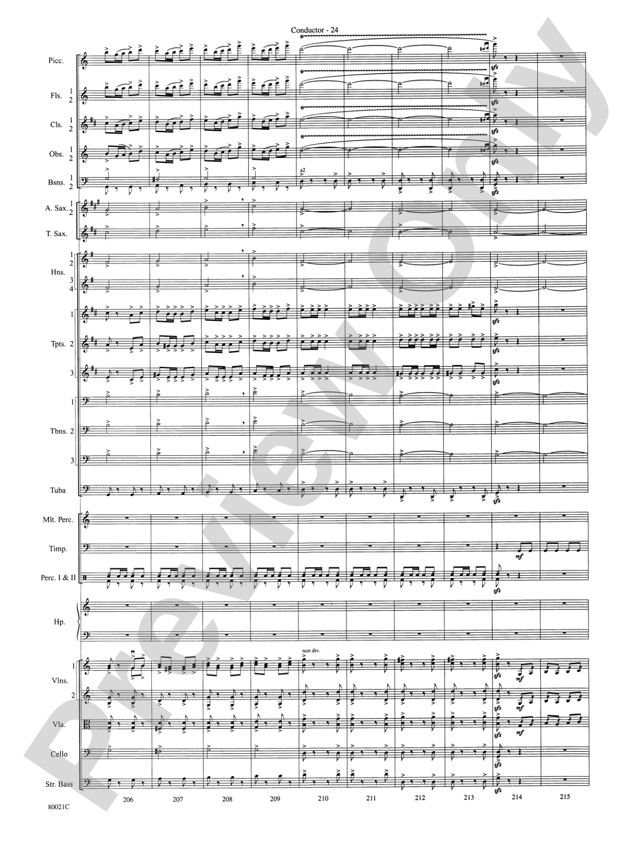 A Christmas Festival: Score