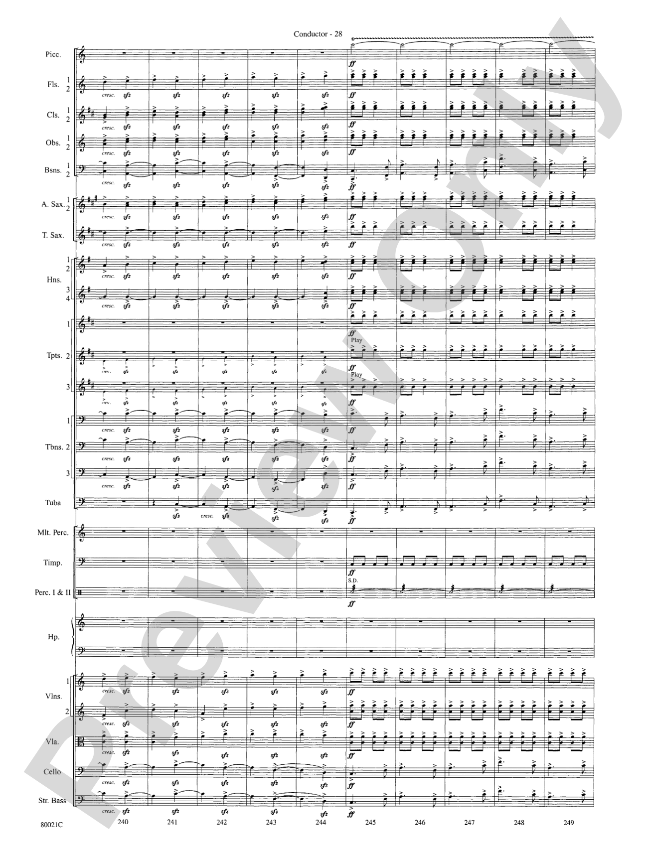 A Christmas Festival: Score