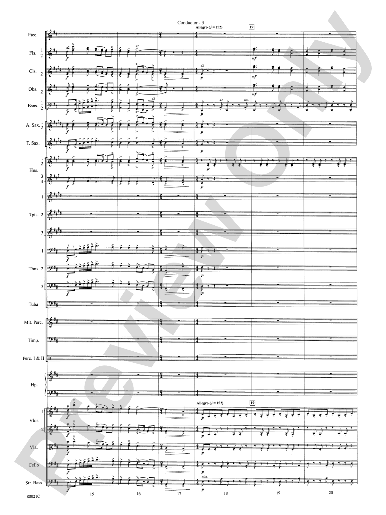 A Christmas Festival: Score