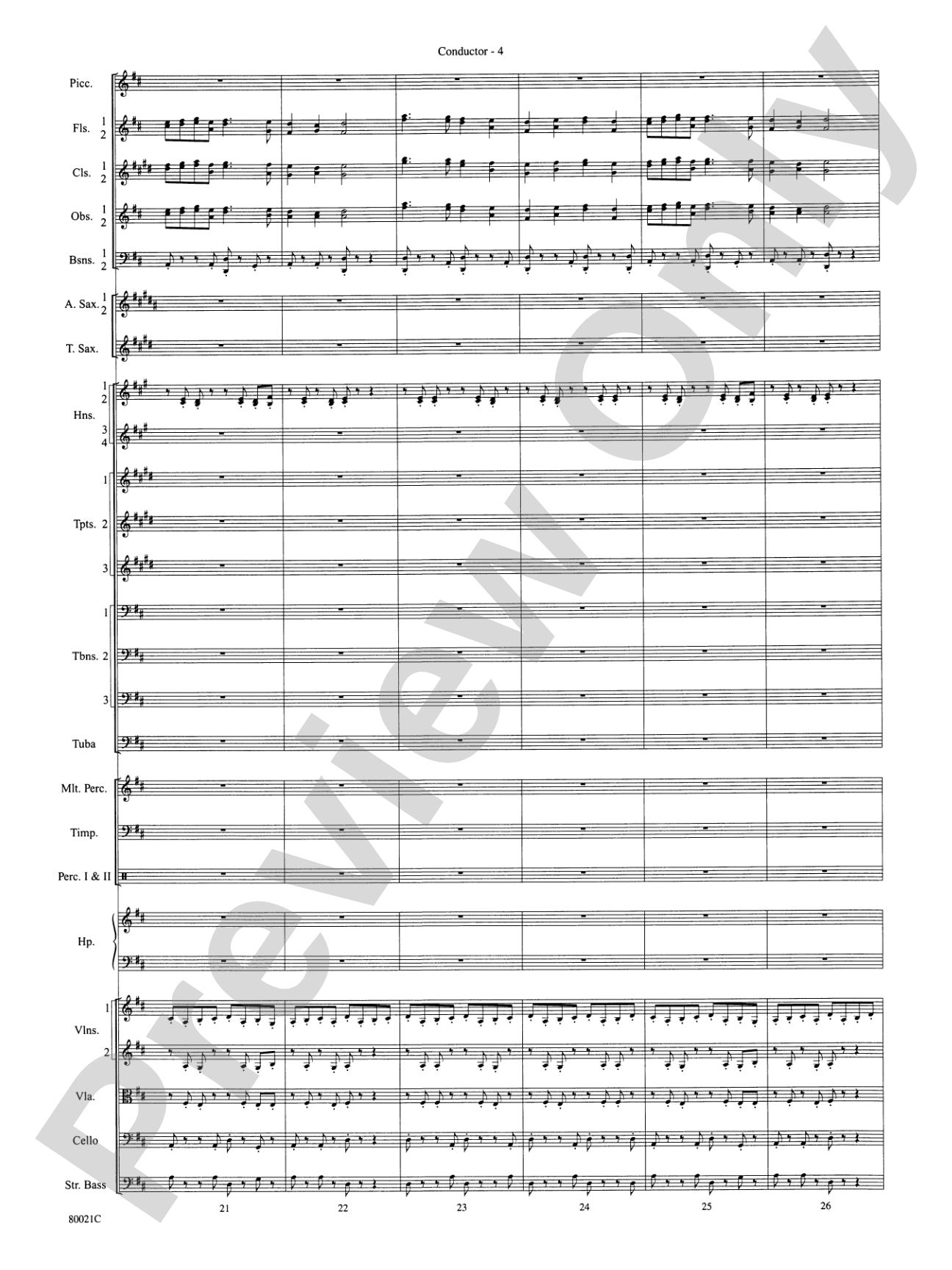 A Christmas Festival: Score