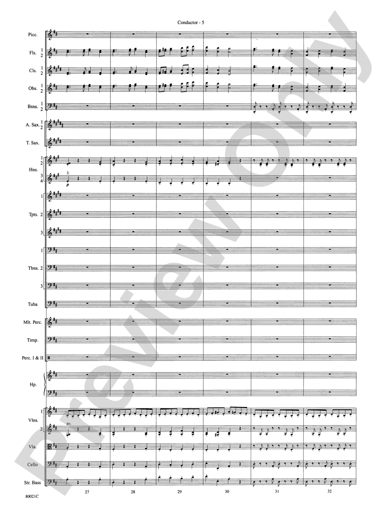 A Christmas Festival: Score