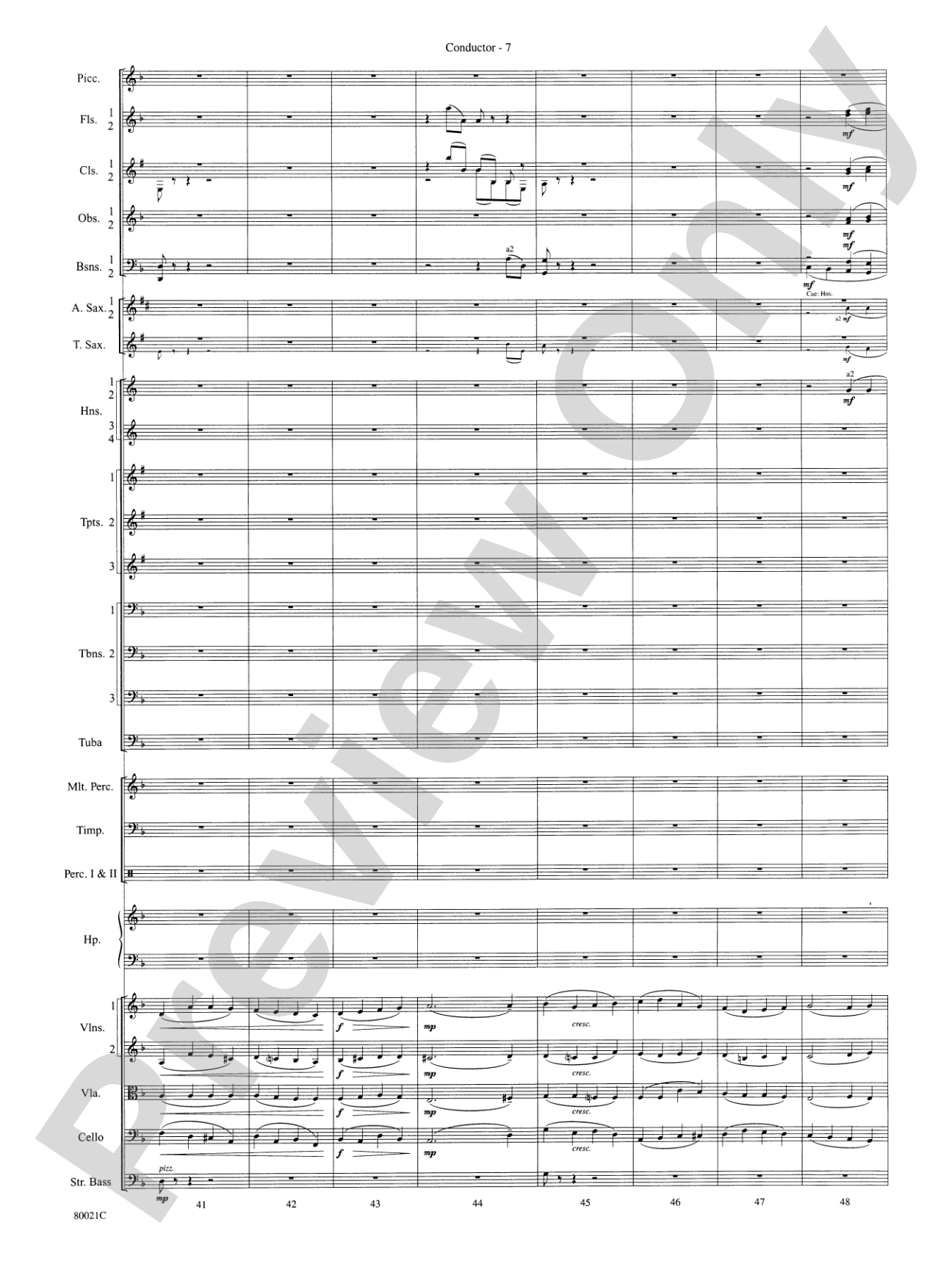 A Christmas Festival: Score