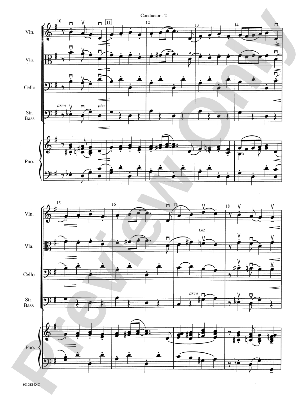 The Syncopated Clock: String Orchestra Conductor Score & Parts