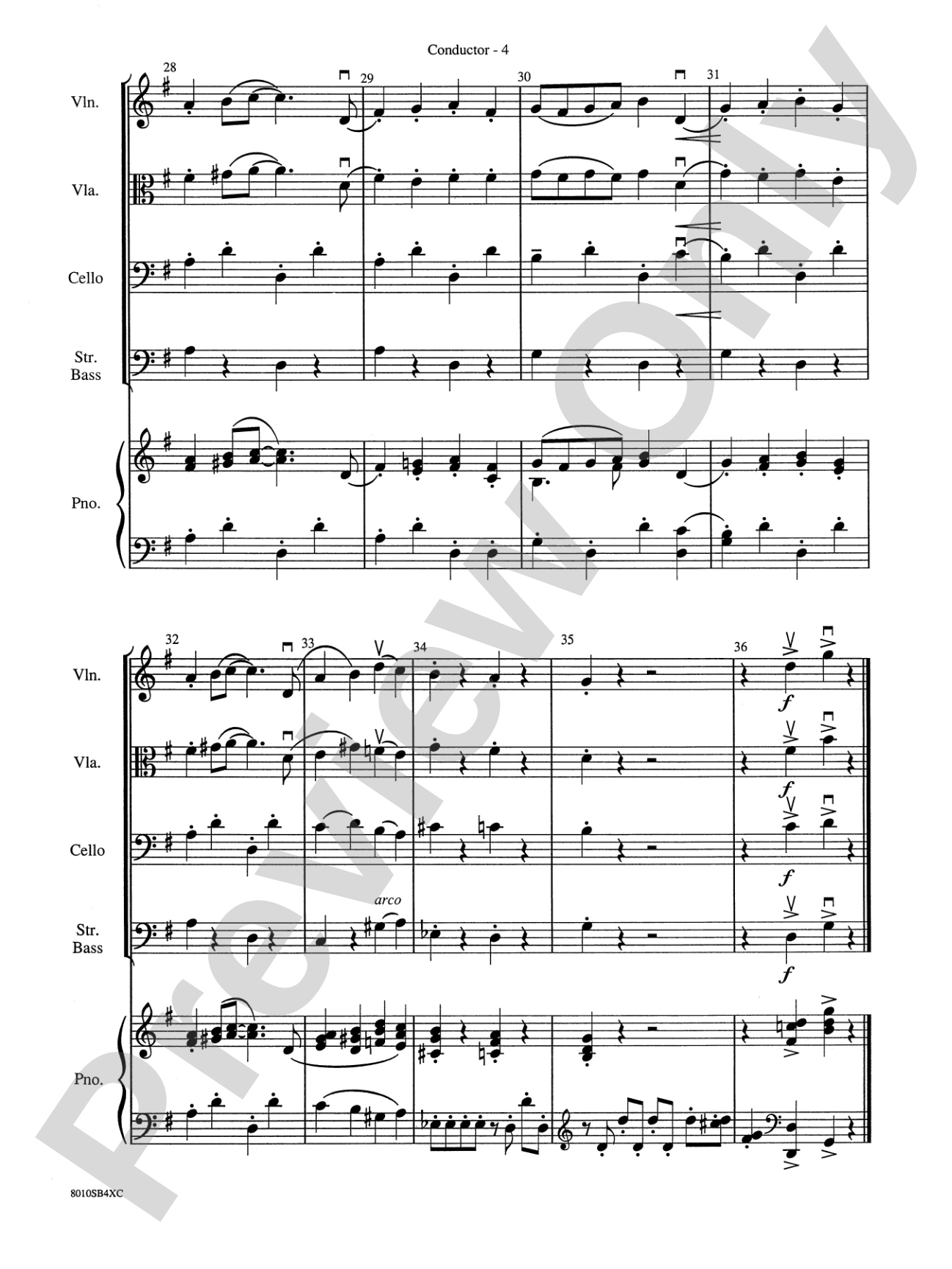The Syncopated Clock: String Orchestra Conductor Score & Parts