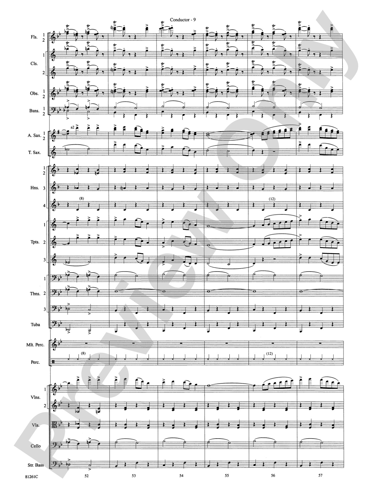 Sleigh Ride: Full Orchestra Conductor Score & Parts