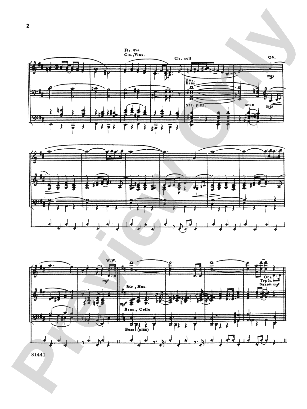 The Syncopated Clock: Full Orchestra Conductor Score & Parts