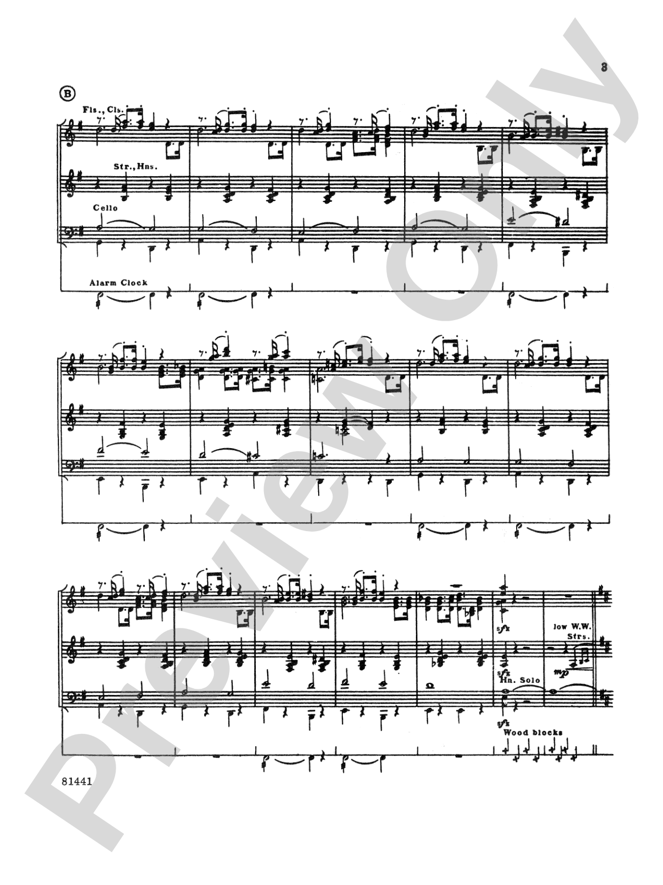 The Syncopated Clock: Full Orchestra Conductor Score & Parts