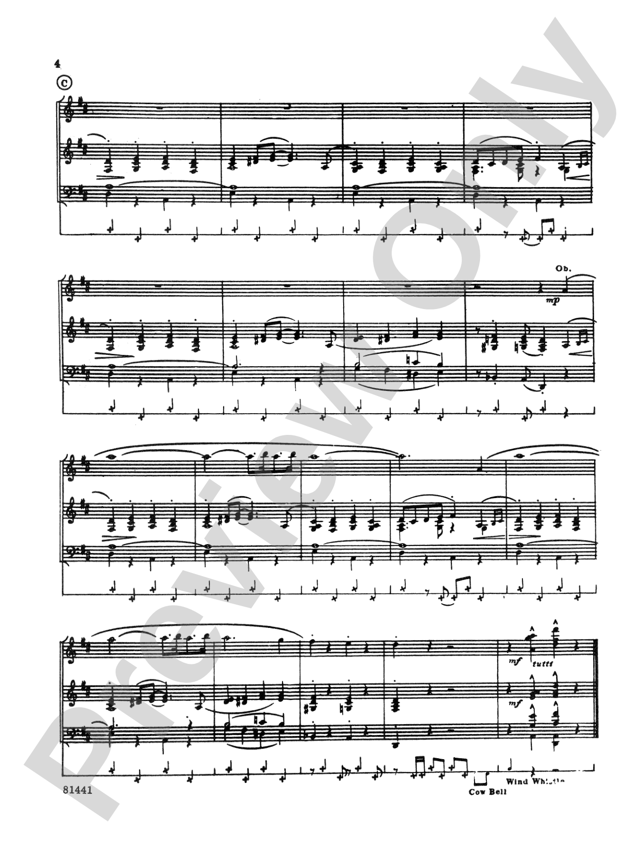 The Syncopated Clock: Full Orchestra Conductor Score & Parts