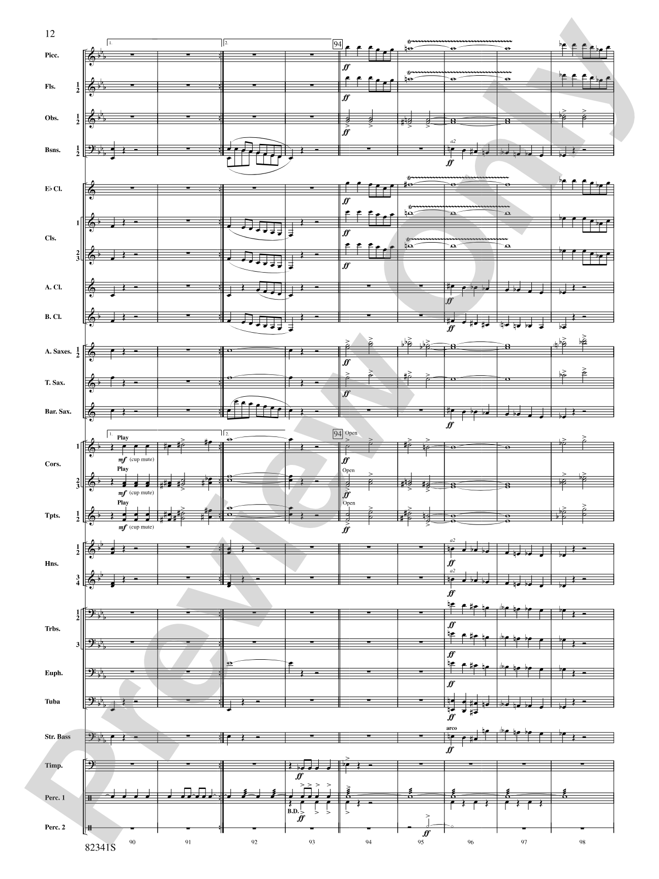 Block M: Concert Band Conductor Score & Parts
