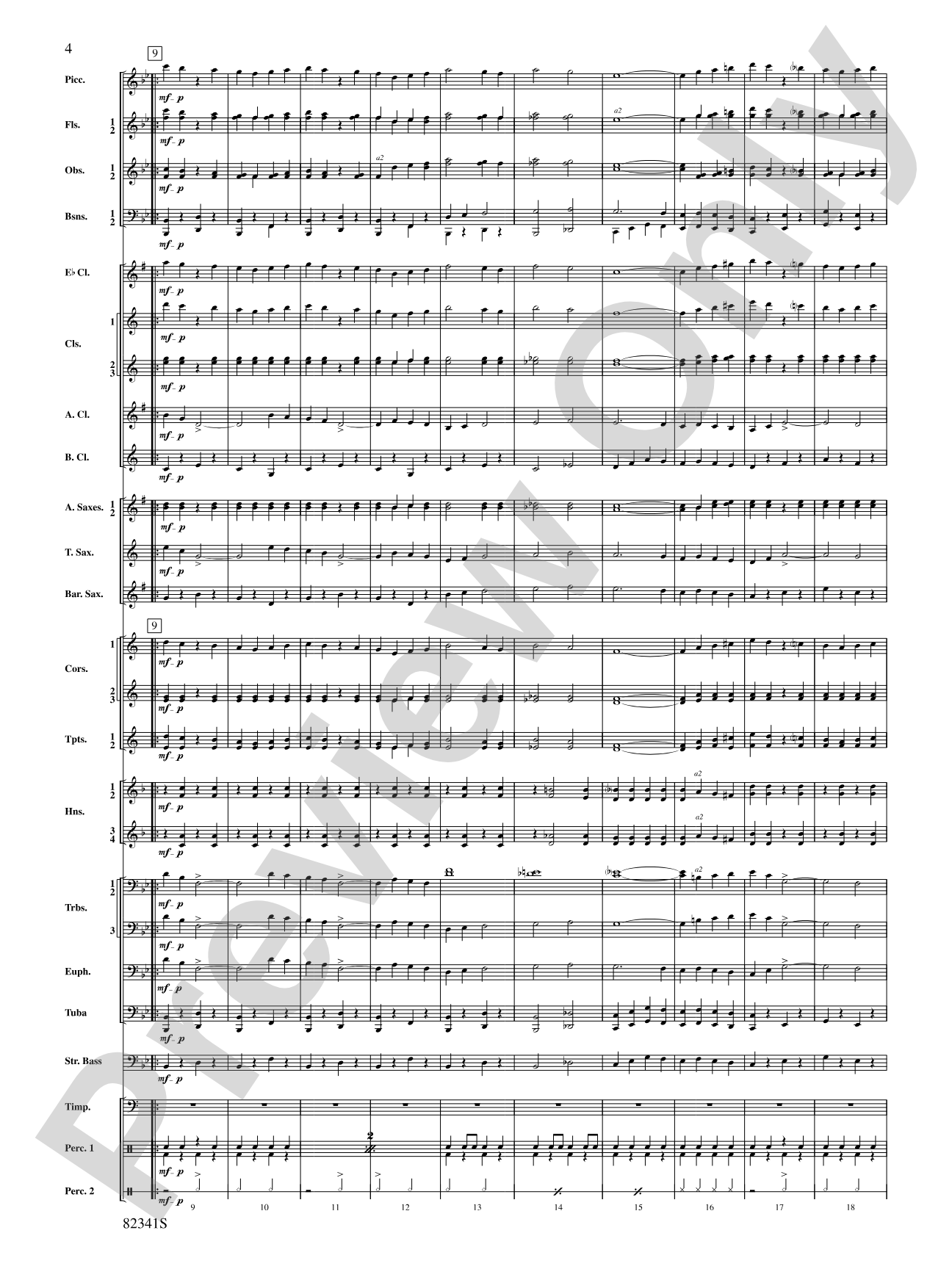 Block M: Concert Band Conductor Score & Parts