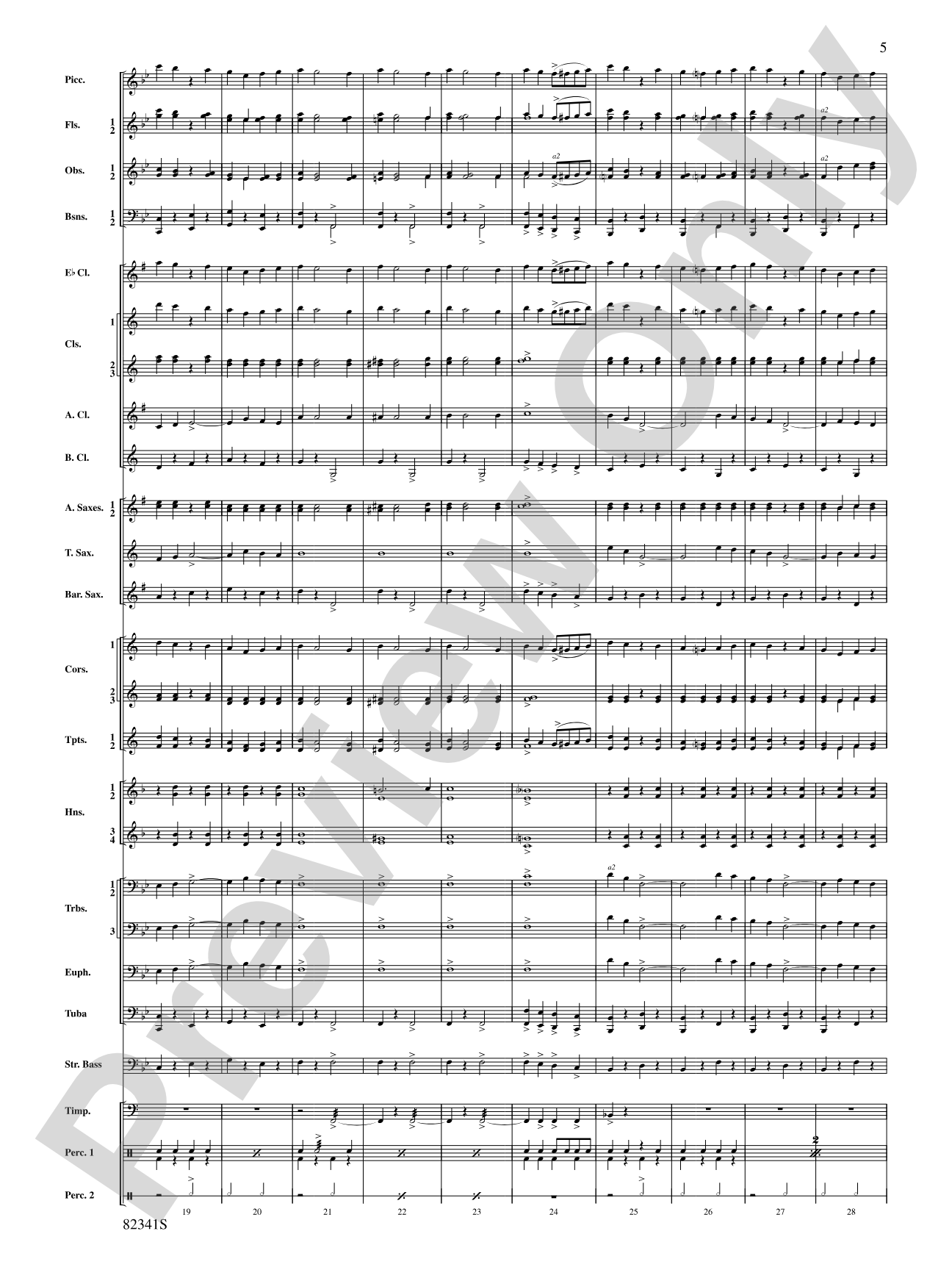 Block M: Concert Band Conductor Score & Parts