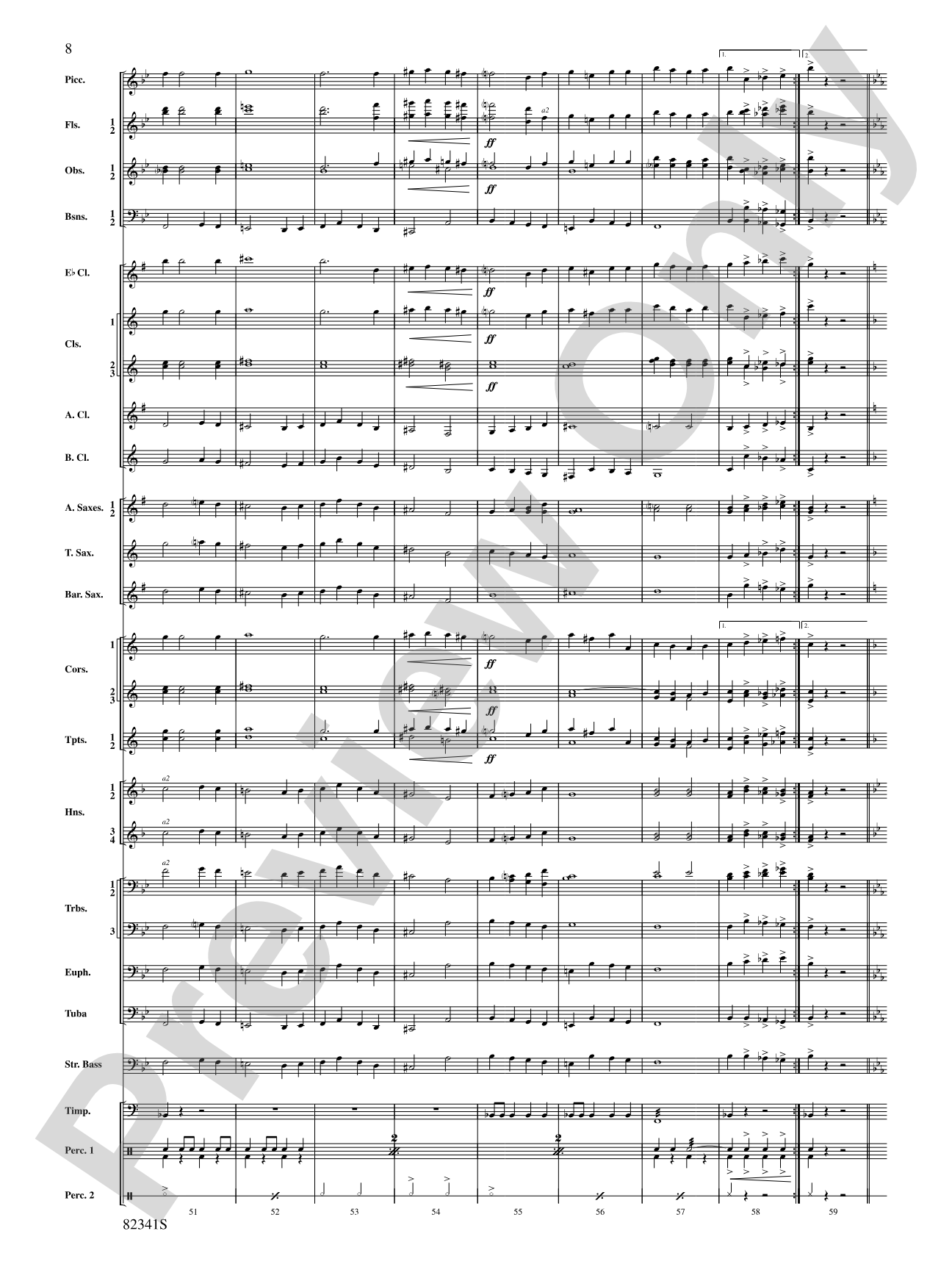 Block M: Concert Band Conductor Score & Parts