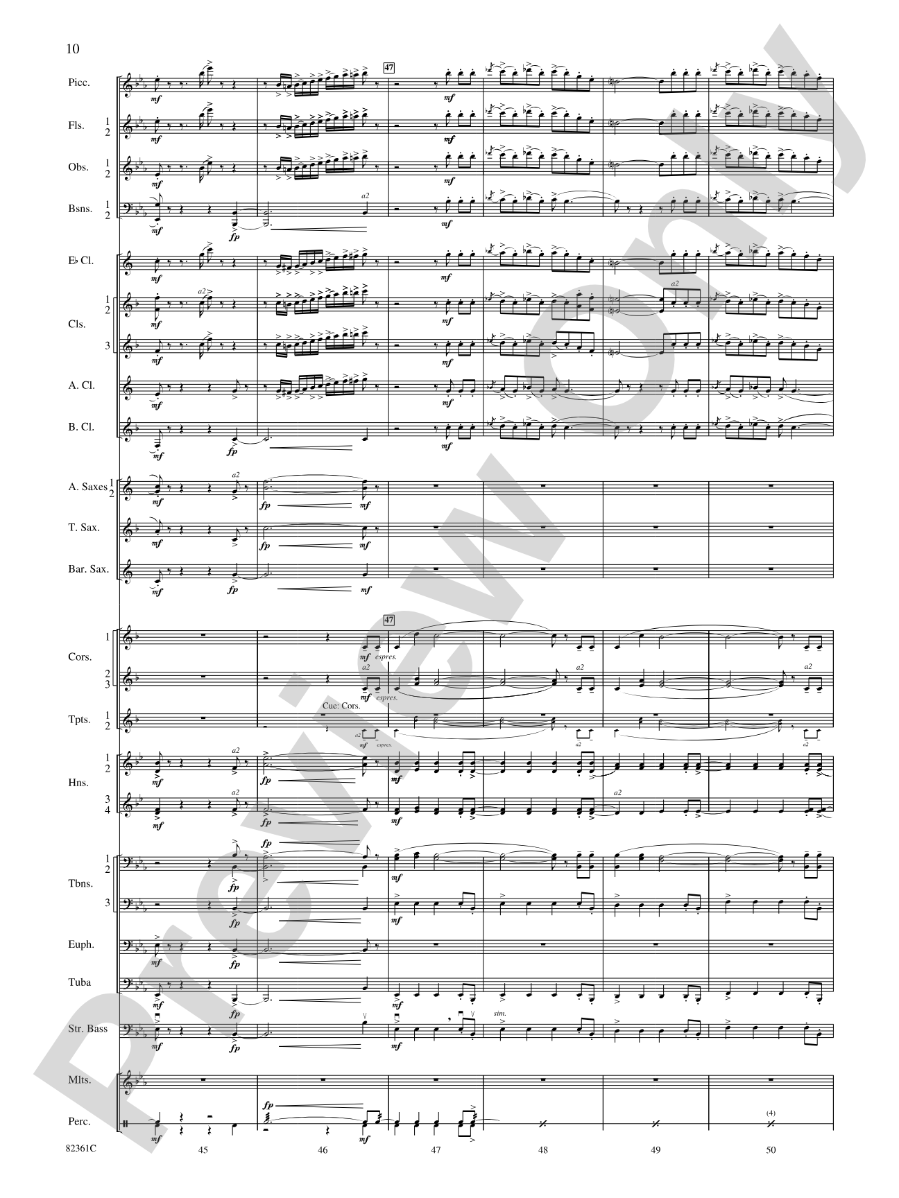 Blue Tango: Concert Band Conductor Score & Parts