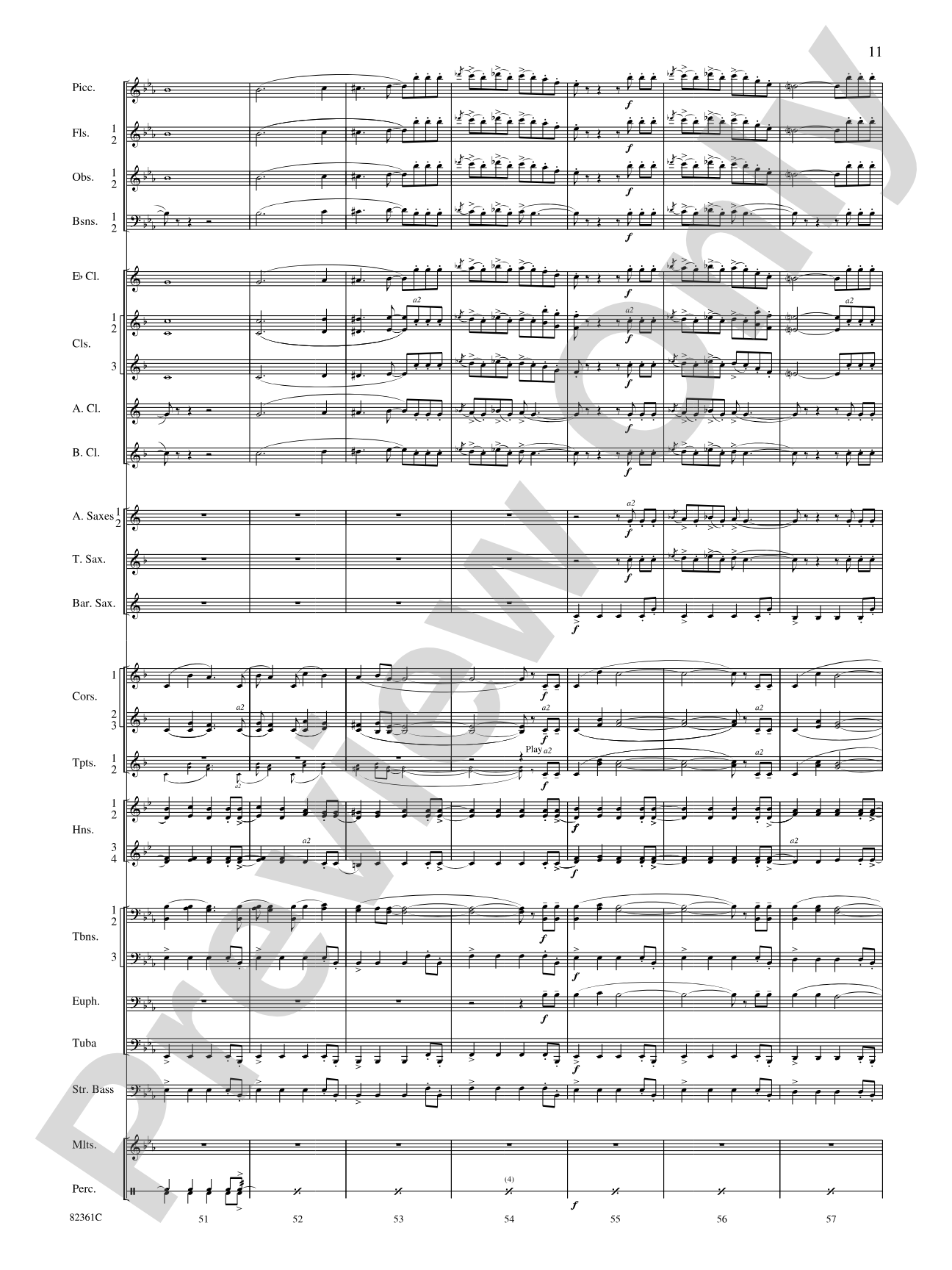 Blue Tango: Concert Band Conductor Score & Parts