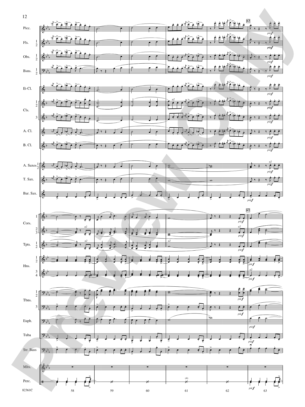 Blue Tango: Concert Band Conductor Score & Parts