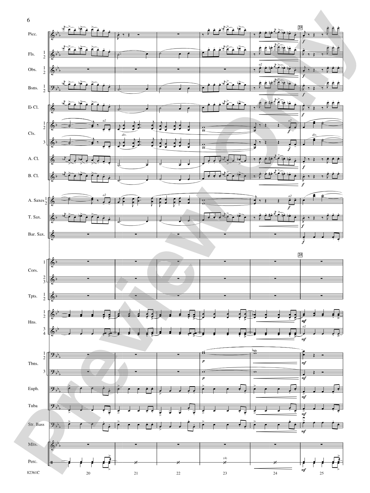Blue Tango: Concert Band Conductor Score & Parts