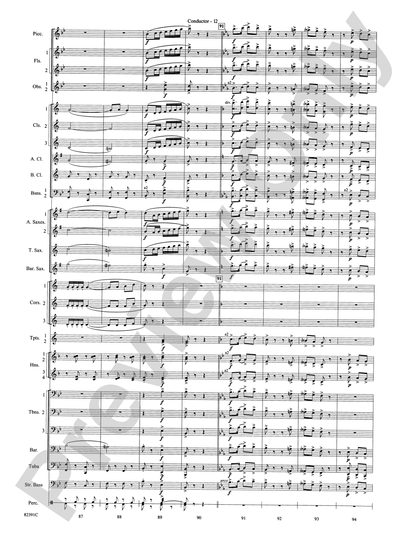 Bugler's Holiday (with Cornet Trio): Concert Band Conductor Score & Parts