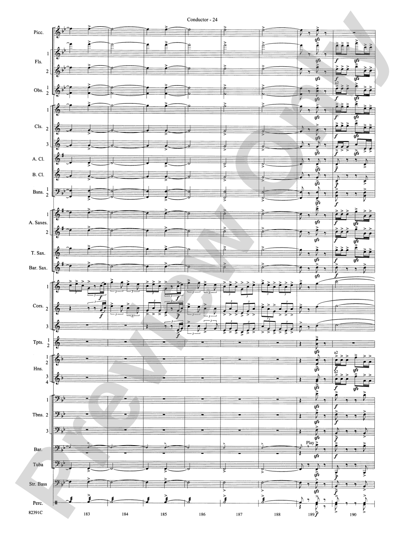 Bugler's Holiday (with Cornet Trio): Concert Band Conductor Score & Parts