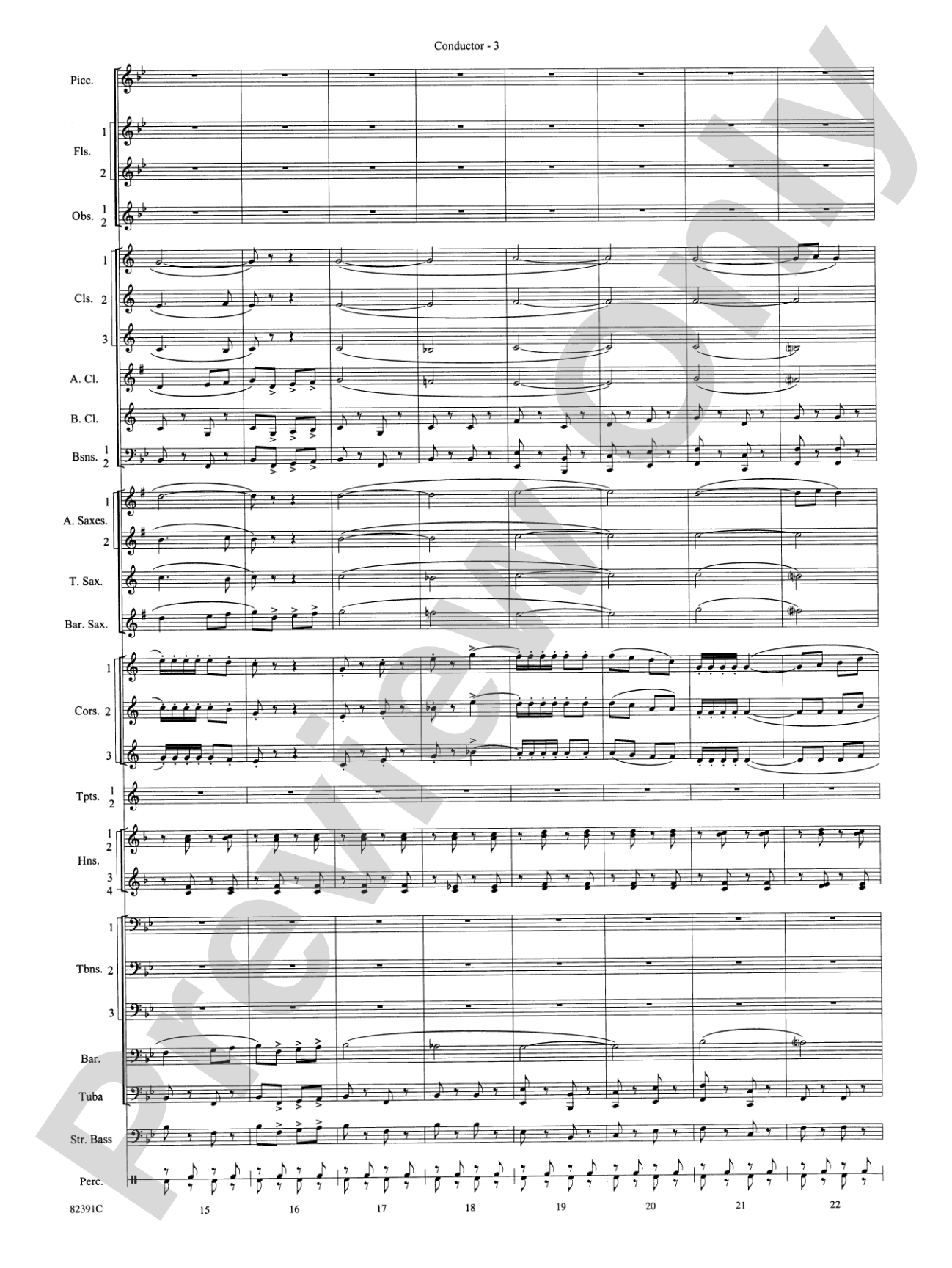Bugler's Holiday (with Cornet Trio): Concert Band Conductor Score & Parts