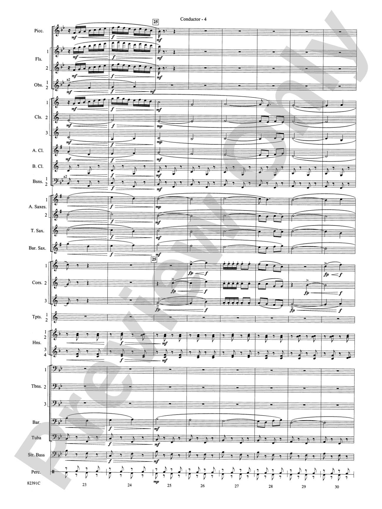 Bugler's Holiday (with Cornet Trio): Concert Band Conductor Score & Parts