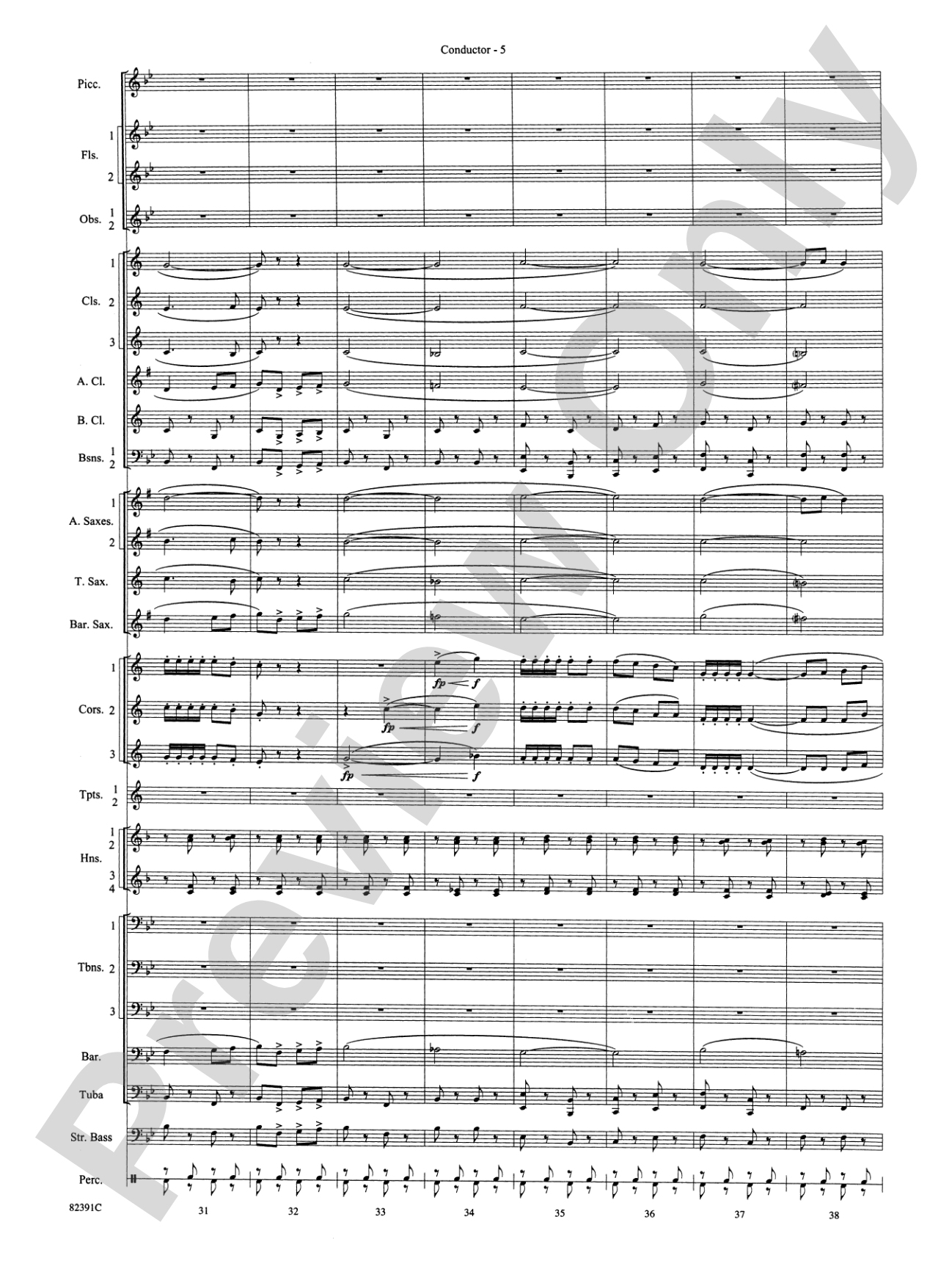 Bugler's Holiday (with Cornet Trio): Concert Band Conductor Score & Parts