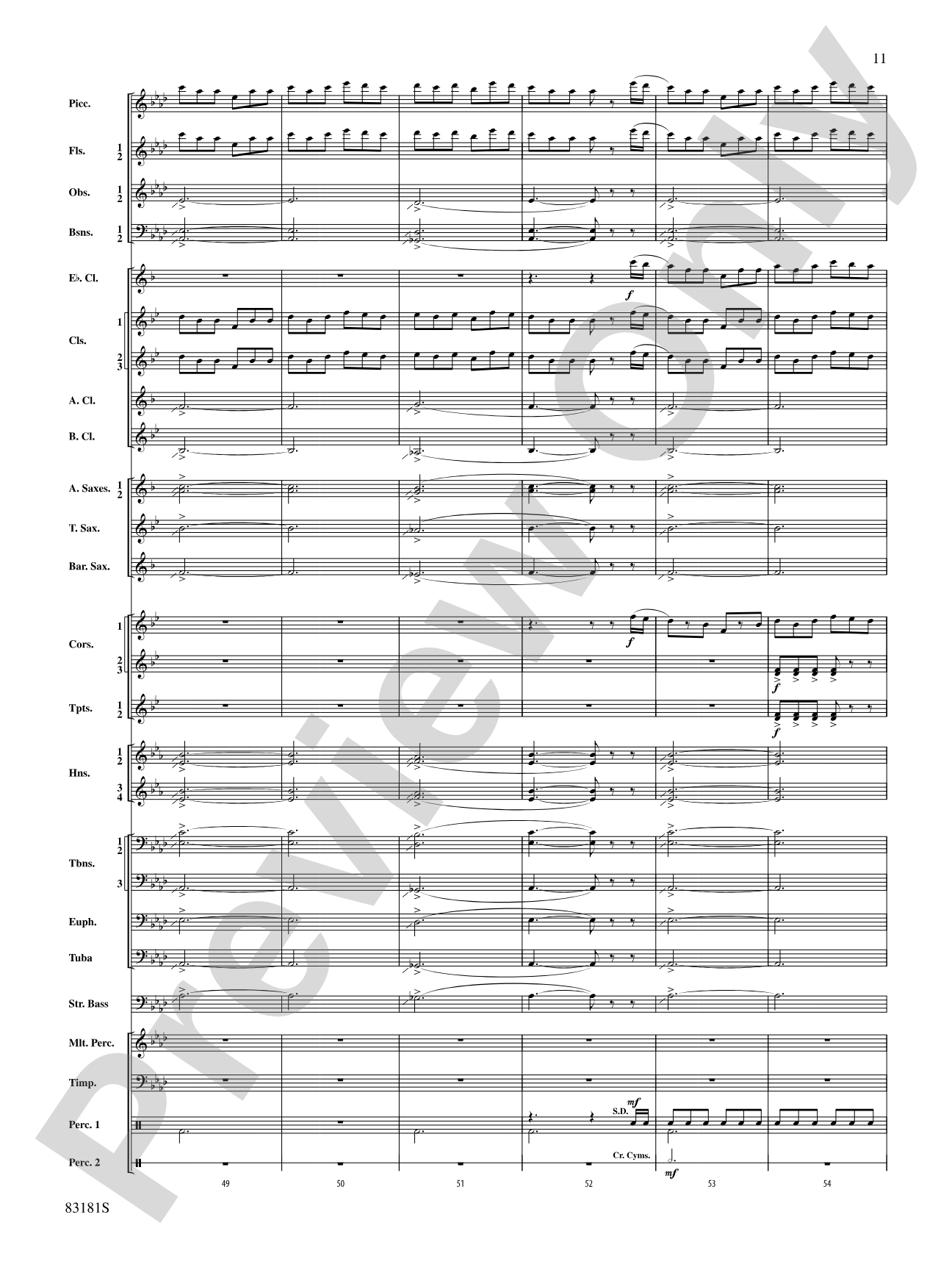 The Irish Washerwoman (from the Irish Suite): Concert Band Conductor Score & Parts
