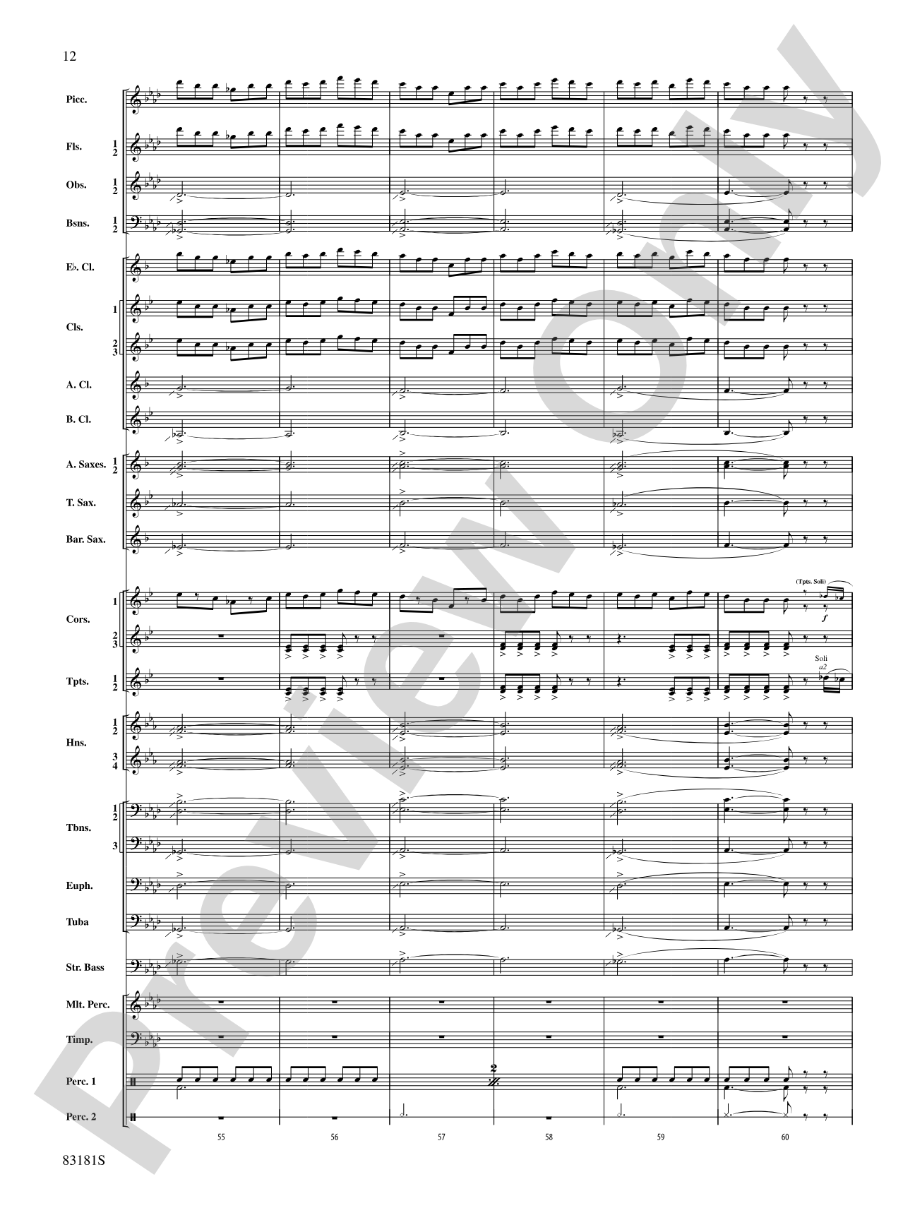 The Irish Washerwoman (from the Irish Suite): Concert Band Conductor Score & Parts