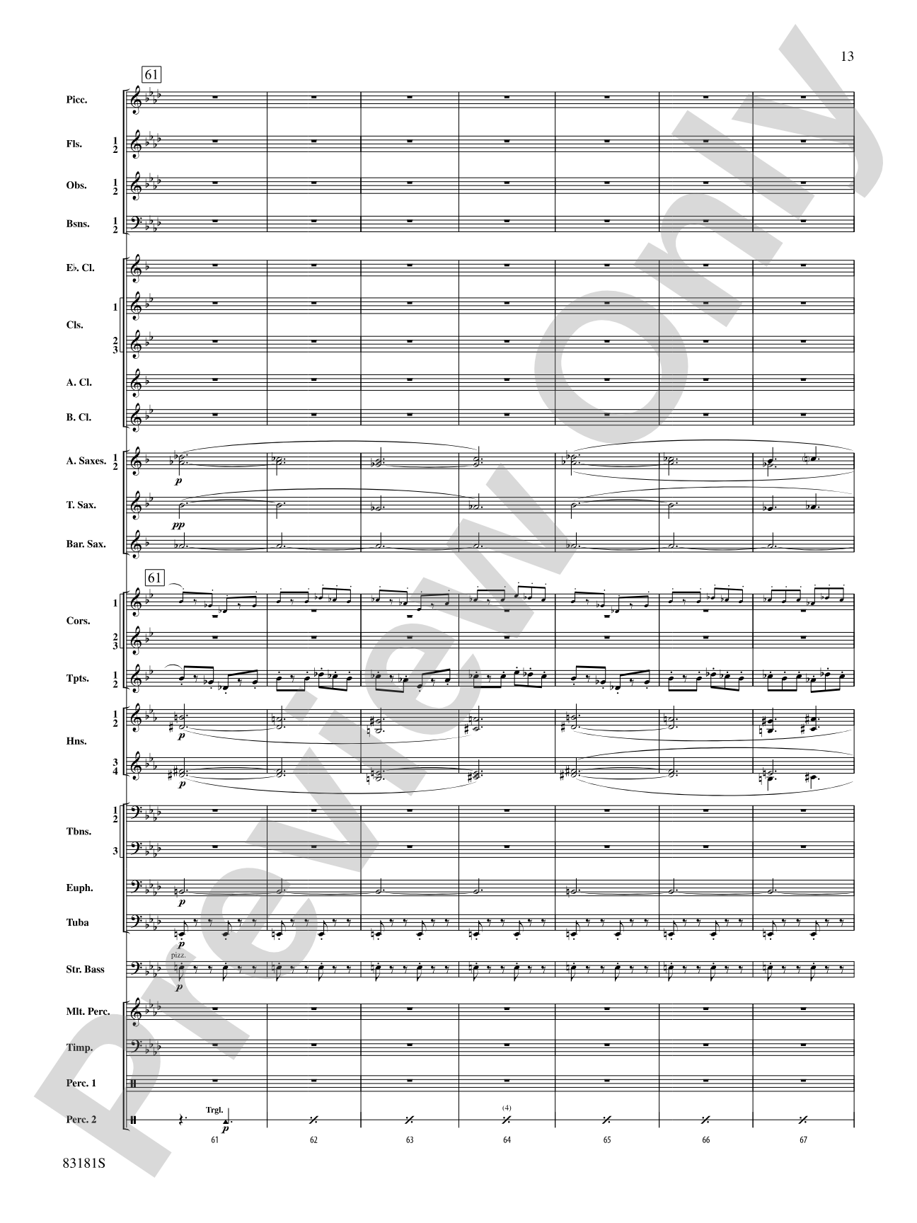 The Irish Washerwoman (from the Irish Suite): Concert Band Conductor Score & Parts