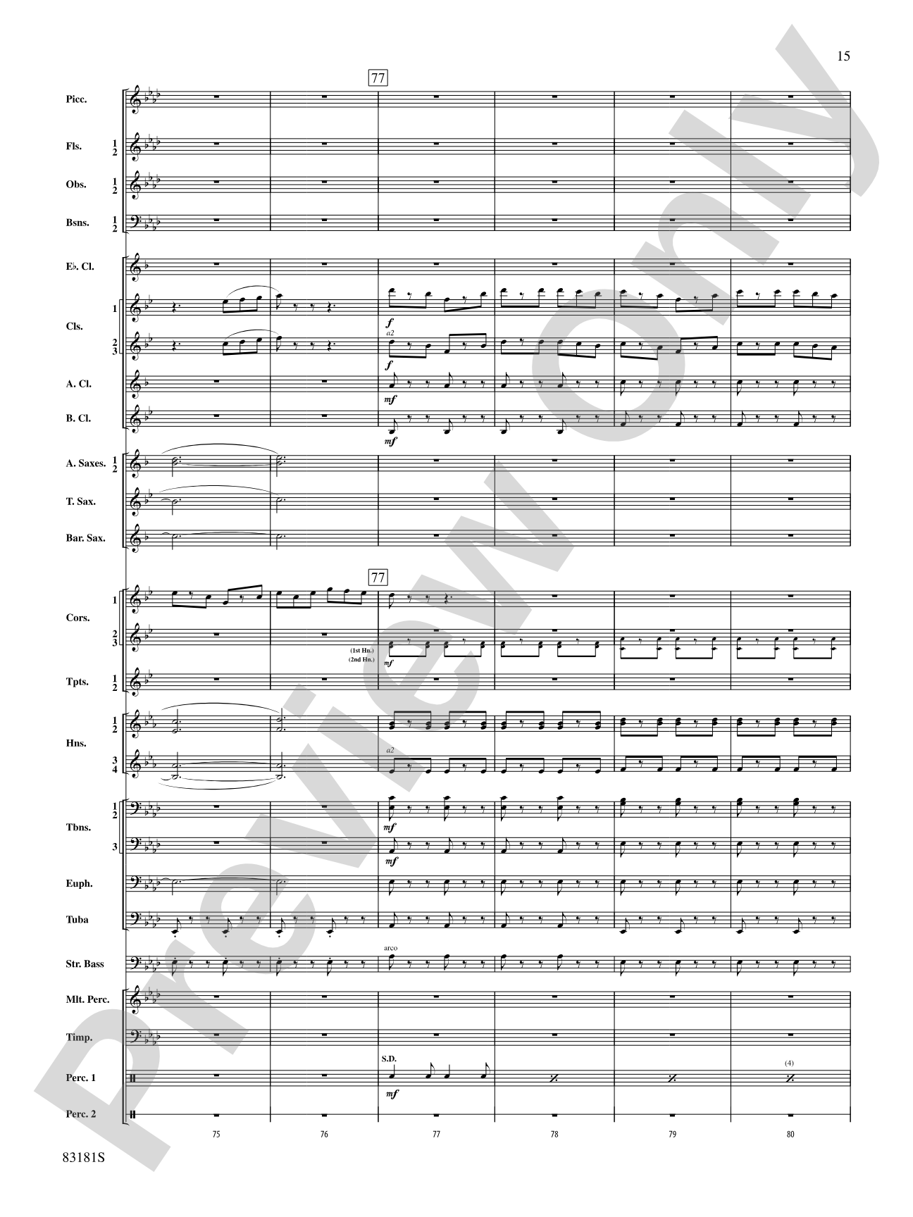 The Irish Washerwoman (from the Irish Suite): Concert Band Conductor Score & Parts
